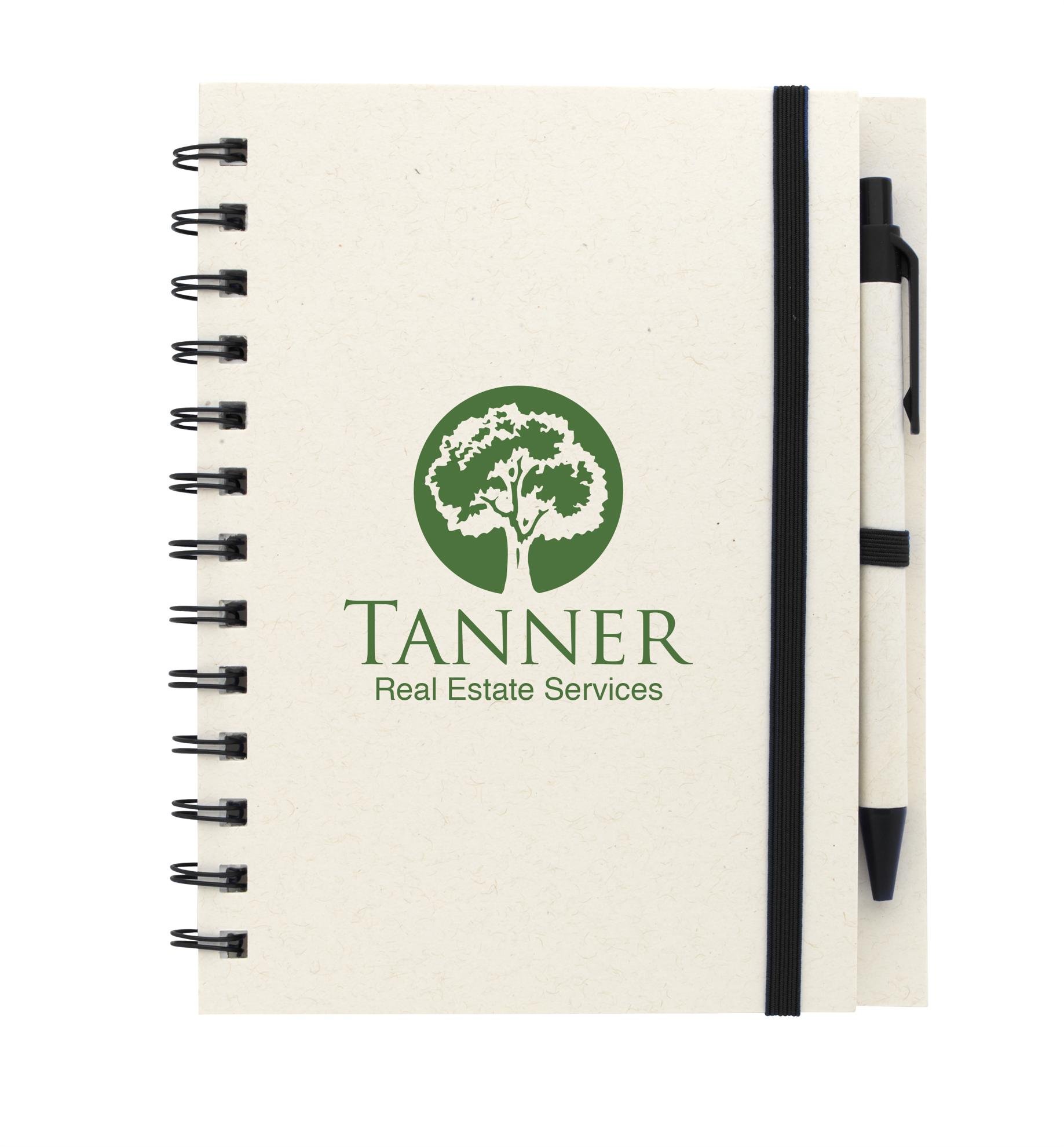Good Value™ BoC Recycled Paper Spiral Notebook with Pen 2