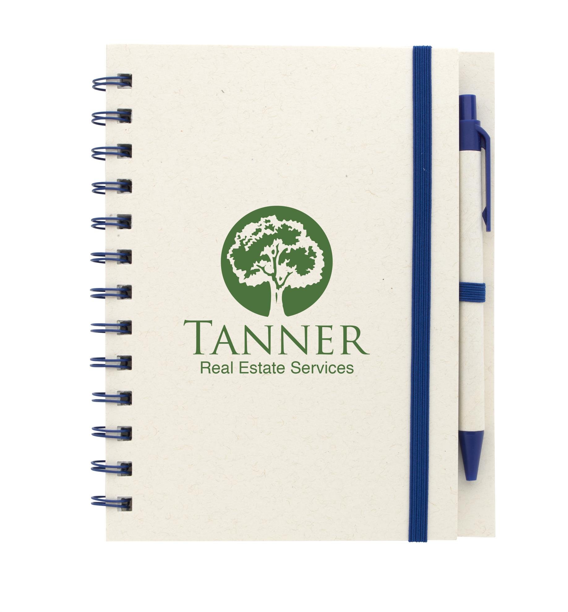 Good Value™ BoC Recycled Paper Spiral Notebook with Pen 2