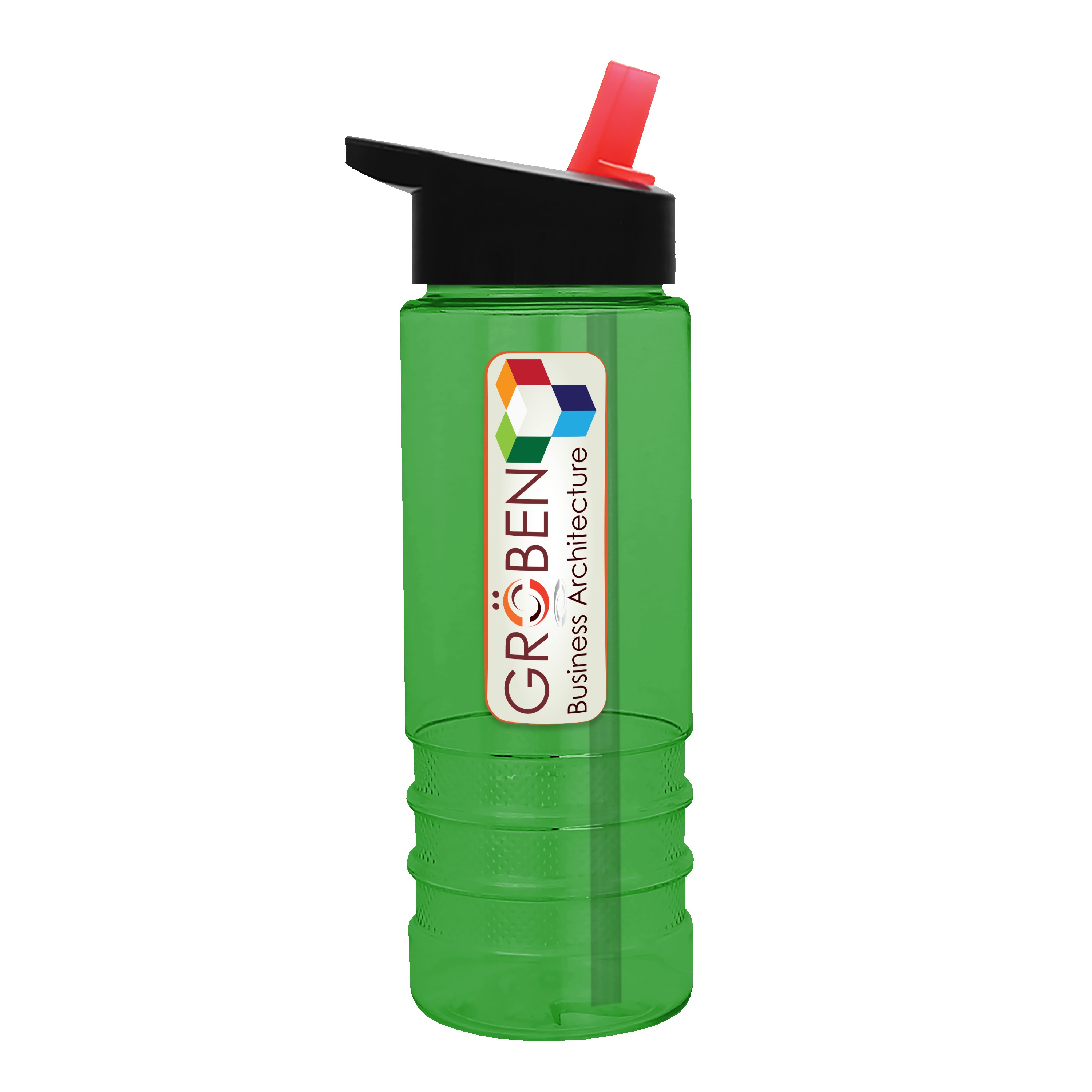 Garyline® Salute Bottle with Flip-Straw Lid - 24 oz. 2