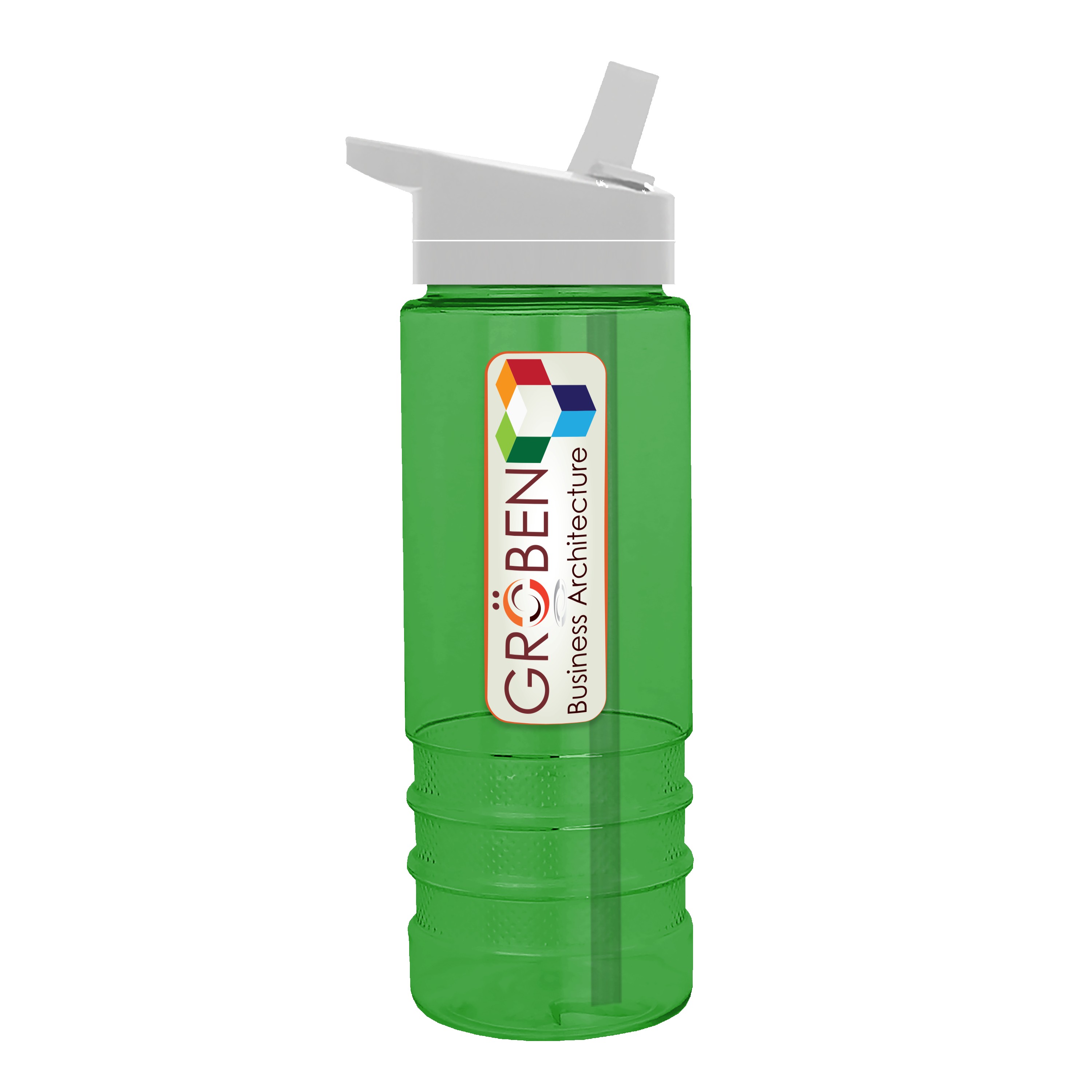 Garyline® Salute Bottle with Flip-Straw Lid - 24 oz. 2