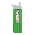 Garyline® Salute Bottle with Flip-Straw Lid - 24 oz. - TXB93H_translucentgreen_bottle_white_lid_frost_straw_full.png Garyline® Salute Bottle with Flip-Straw Lid - 24 oz. - TXB93H_translucentgreen_bottle_white_lid_frost_straw_full.png