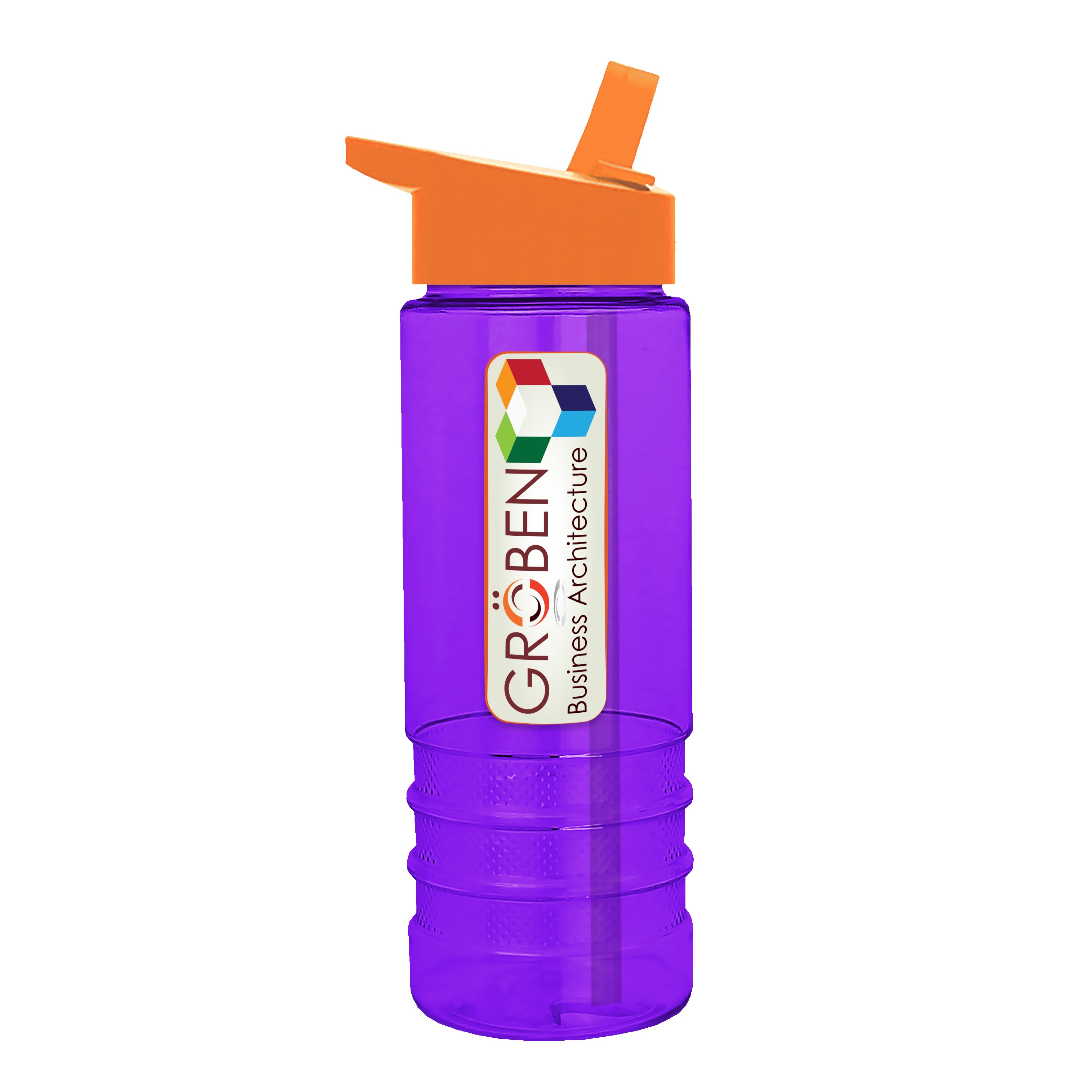 Garyline® Salute Bottle with Flip-Straw Lid - 24 oz. 2