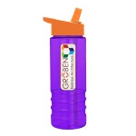 Garyline® Salute Bottle with Flip-Straw Lid - 24 oz. - TXB93H_translucentviolet_bottle_orange_lid_frost_straw_full.png Garyline® Salute Bottle with Flip-Straw Lid - 24 oz. - TXB93H_translucentviolet_bottle_orange_lid_frost_straw_full.png