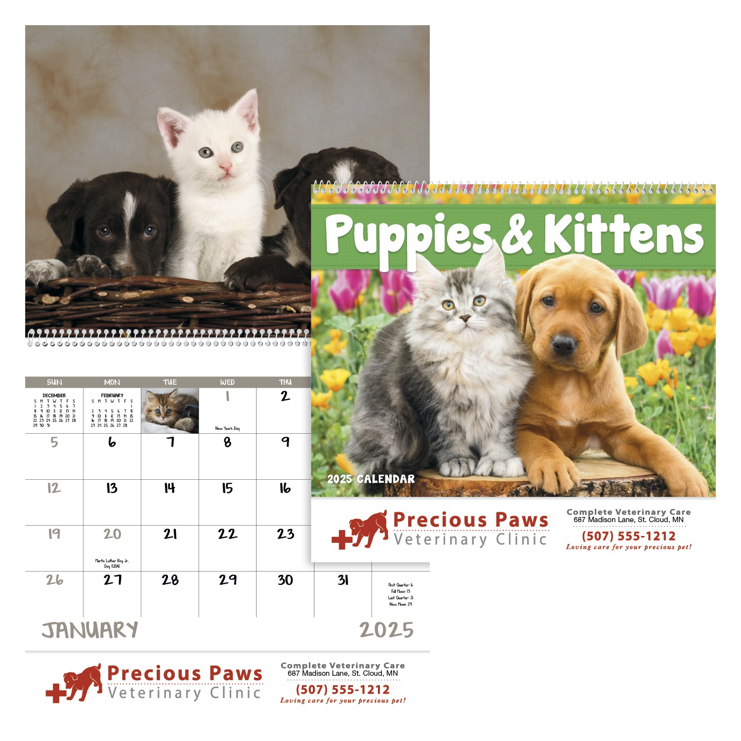 Good Value™ Puppies & Kittens - Spiral Calendar 2