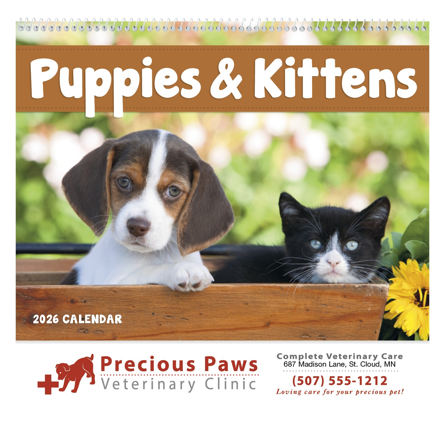 Good Value™ Puppies & Kittens - Spiral Calendar 2