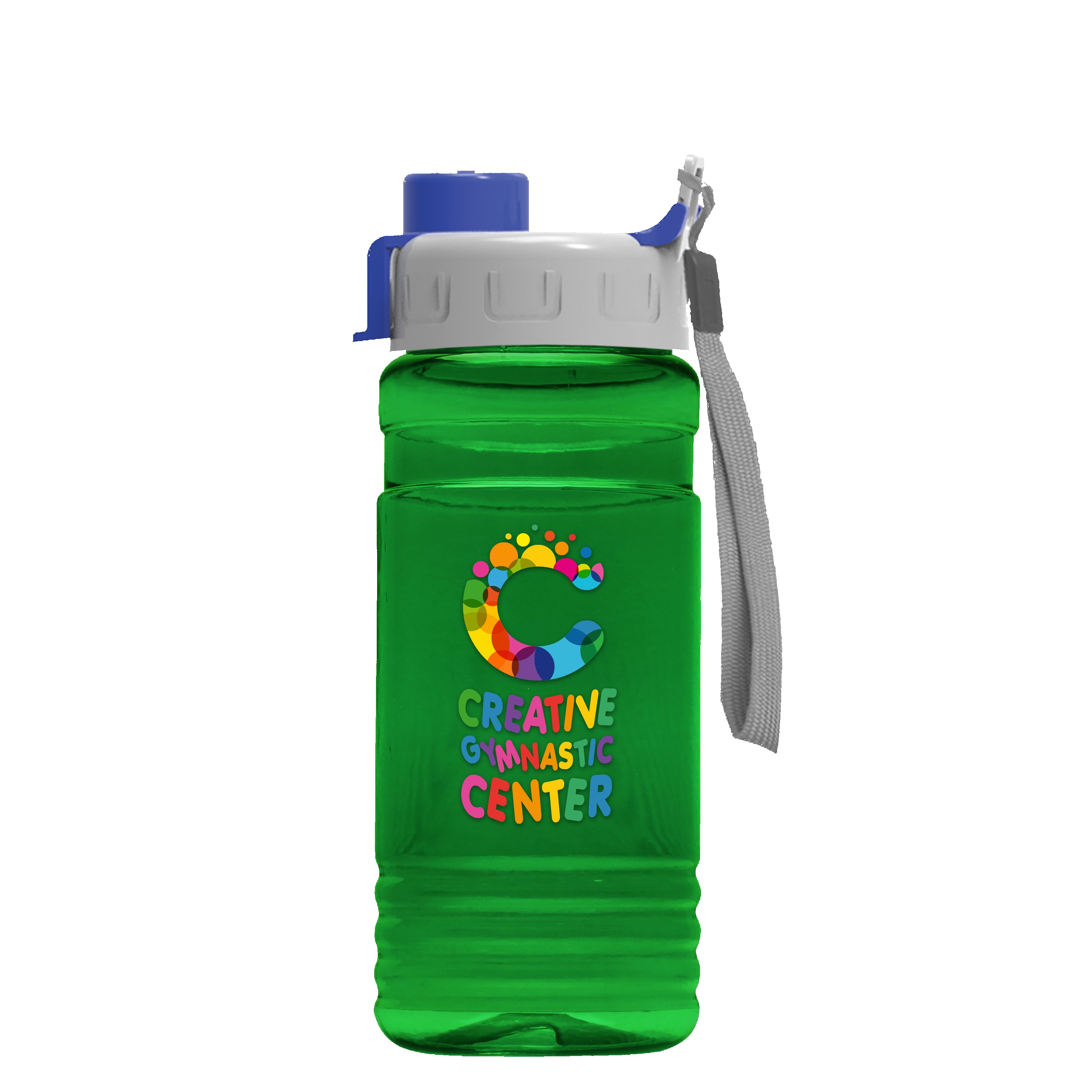 Garyline® RPET Bottle with Quick-Snap Lid - 20 oz. 2