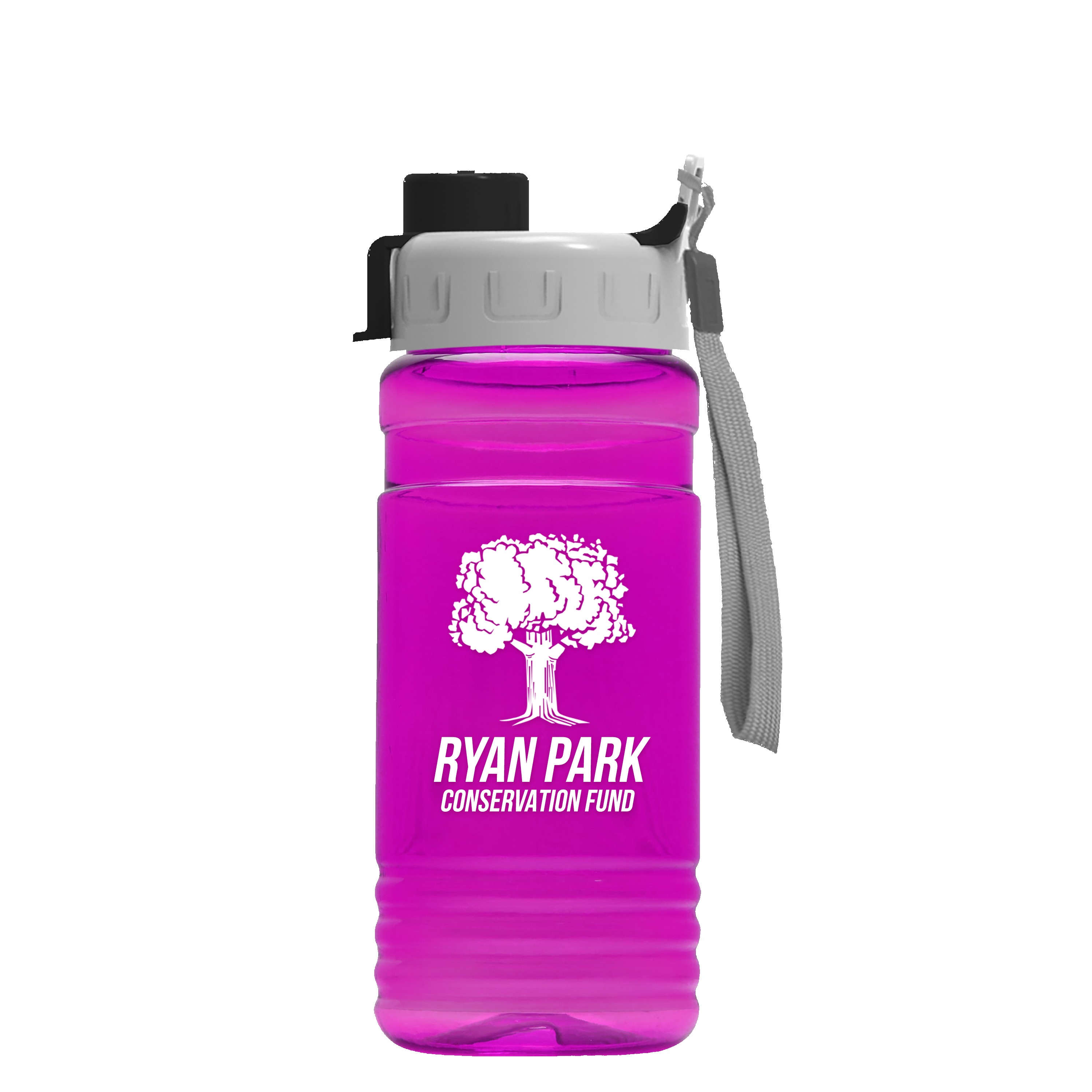 Garyline® RPET Bottle with Quick-Snap Lid - 20 oz. 2