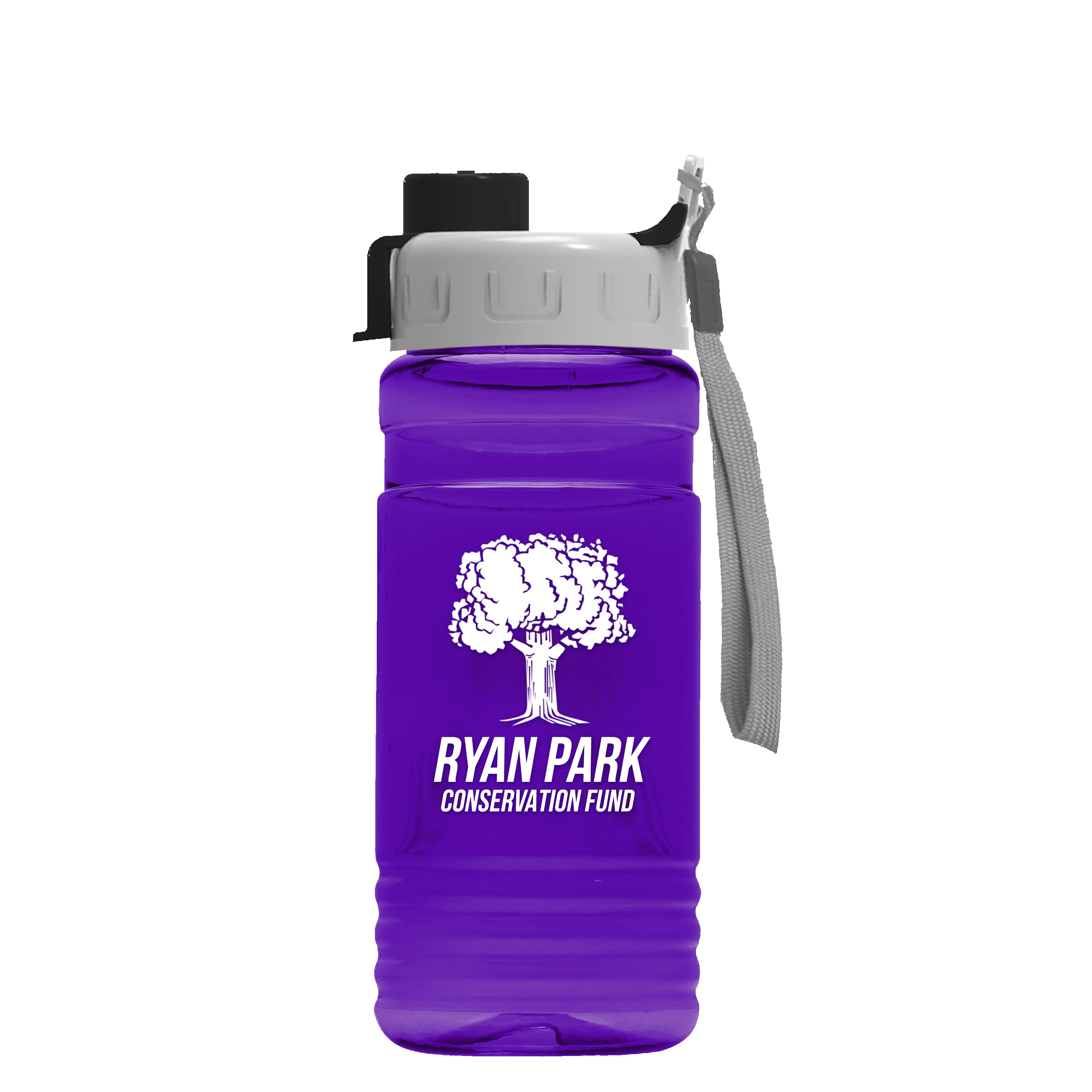 Garyline® RPET Bottle with Quick-Snap Lid - 20 oz. 2