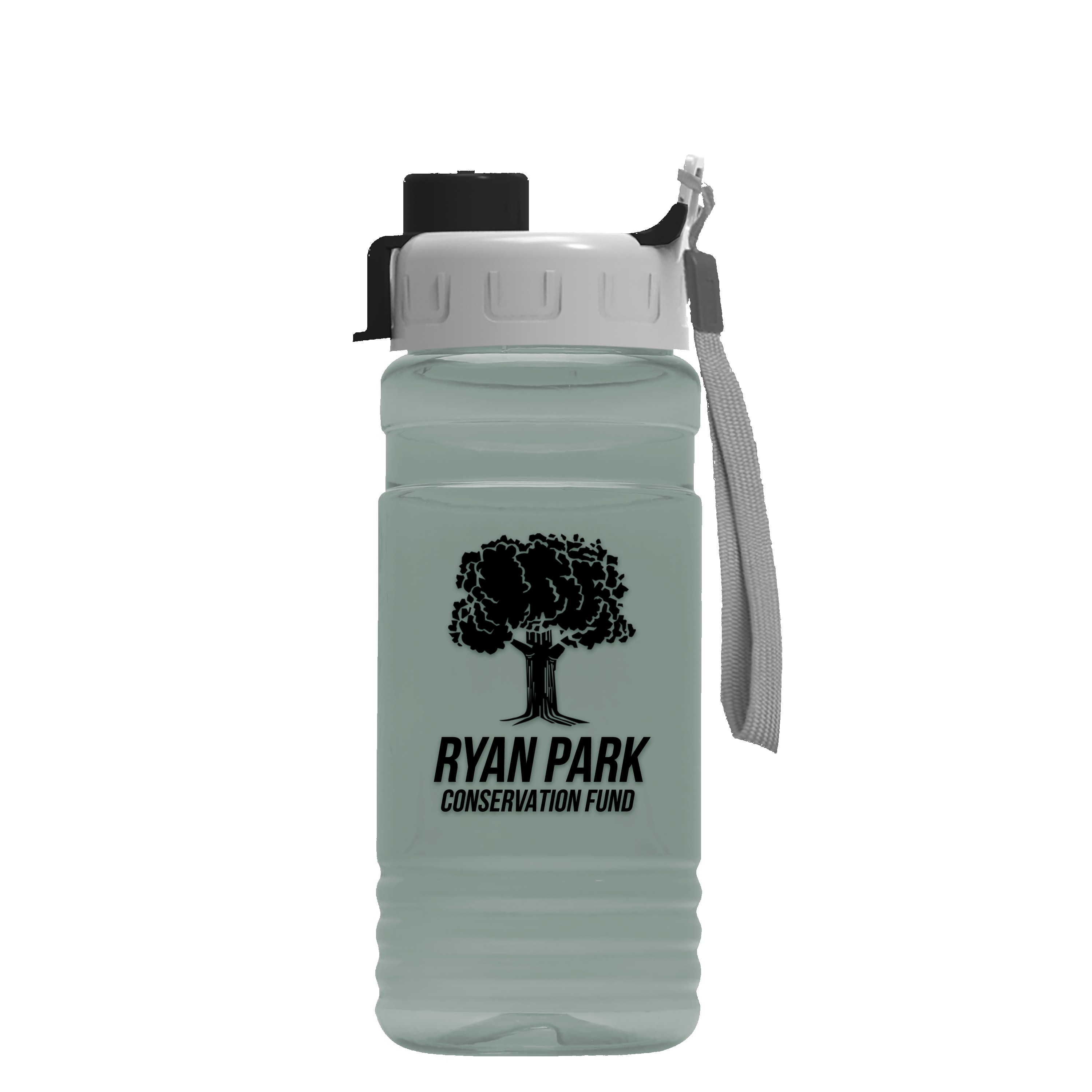 Garyline® RPET Bottle with Quick-Snap Lid - 20 oz. 2