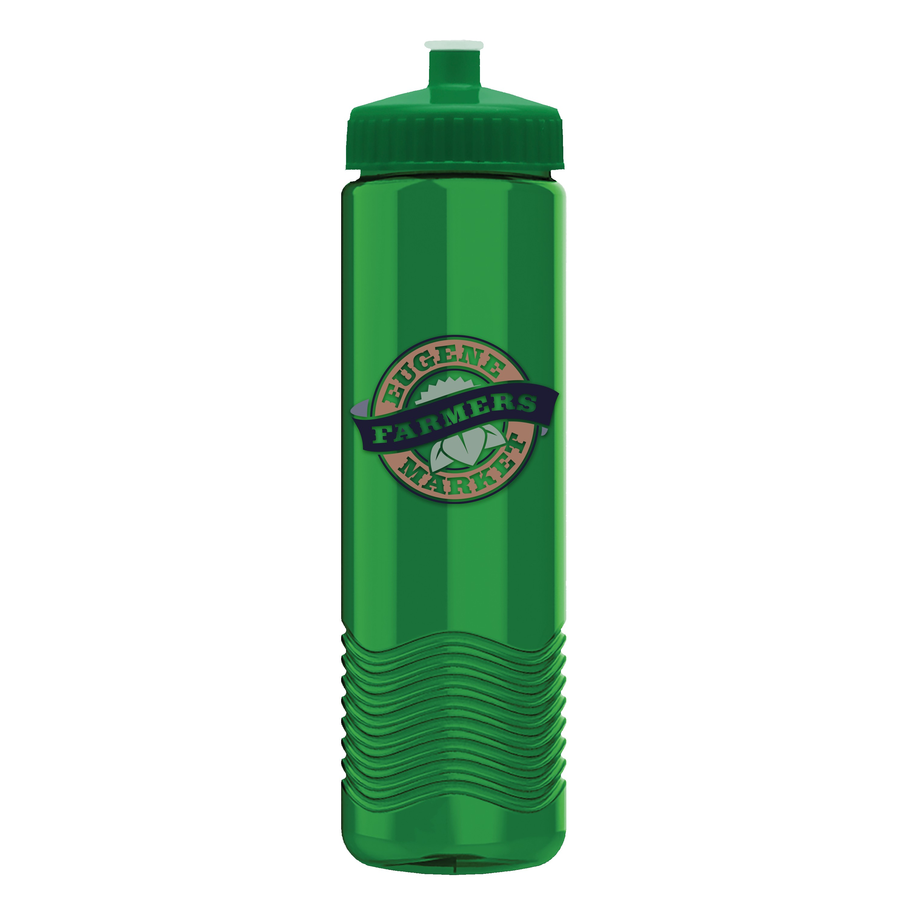 Garyline® Wave Tritan® Bottle with Push-Pull Lid - 24 oz. 2