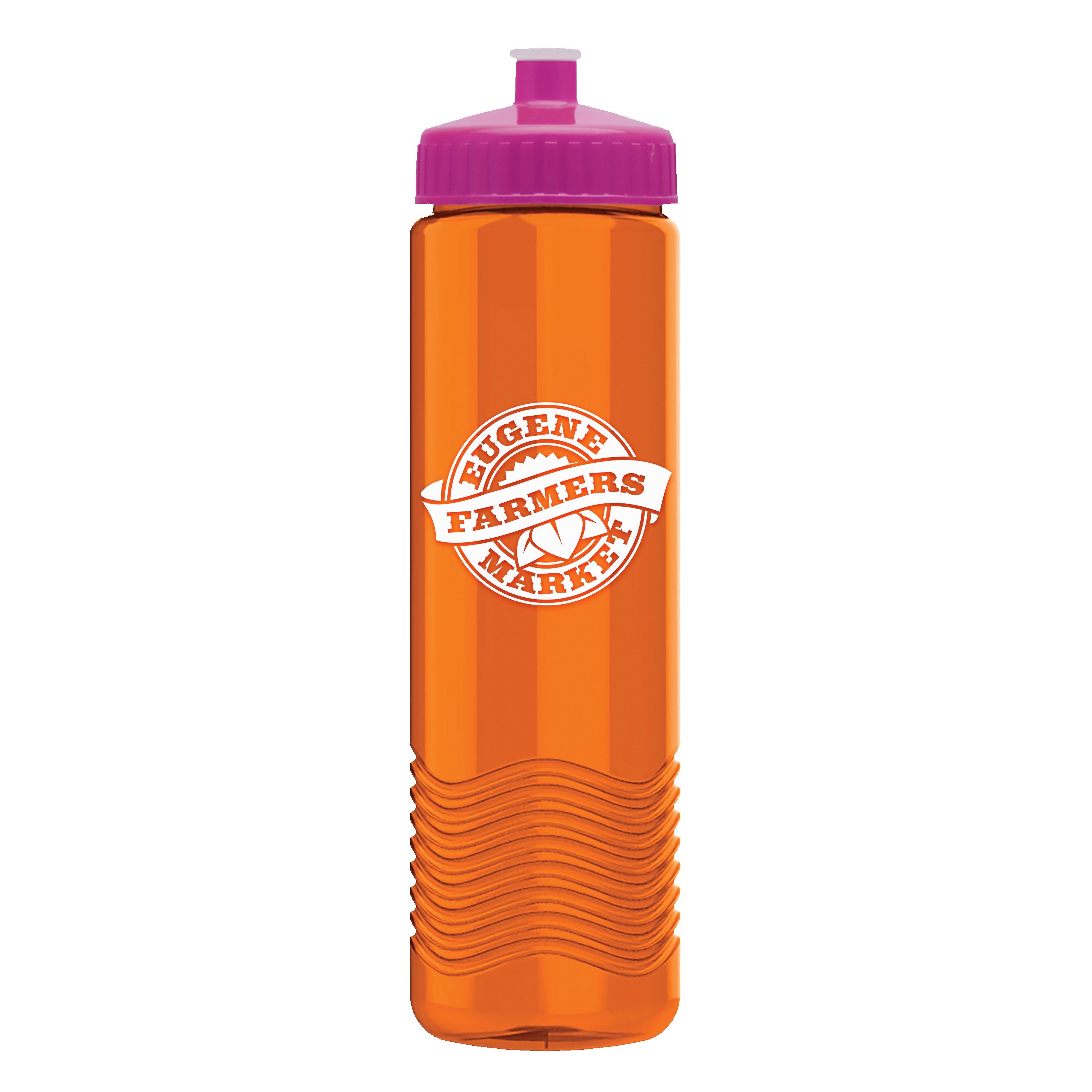 Garyline® Wave Tritan® Bottle with Push-Pull Lid - 24 oz. 2