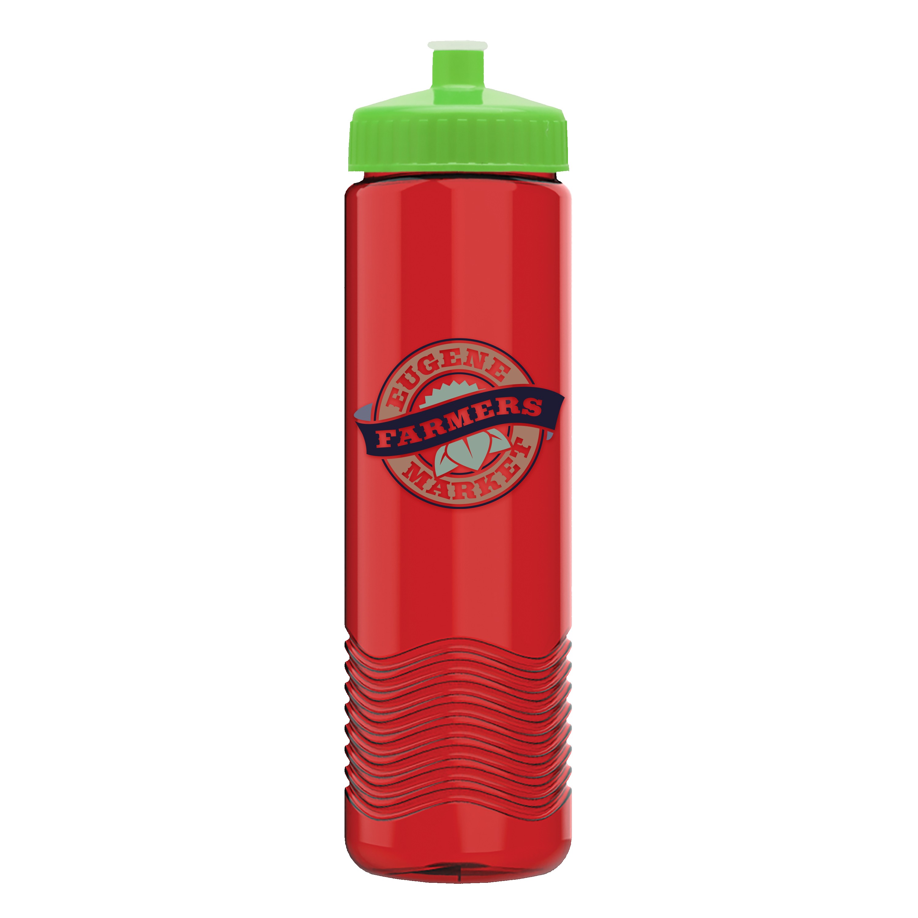 Garyline® Wave Tritan® Bottle with Push-Pull Lid - 24 oz. 2