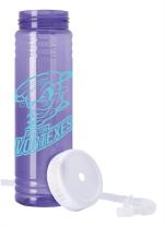 Garyline® Slim Fit Water Bottle With Straw Lid - 24 oz. 2 Garyline® Slim Fit Water Bottle With Straw Lid - 24 oz. 2