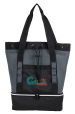 Atchison® Brightwater Dual-Compartment Tote-Pack Cooler - AP7009 gray image Atchison® Brightwater Dual-Compartment Tote-Pack Cooler - AP7009 gray image