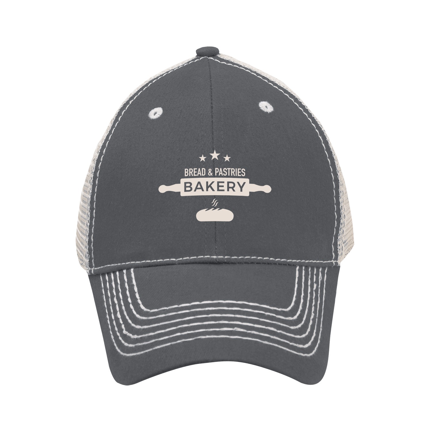 Heavy Stitch Cap With Mesh 2