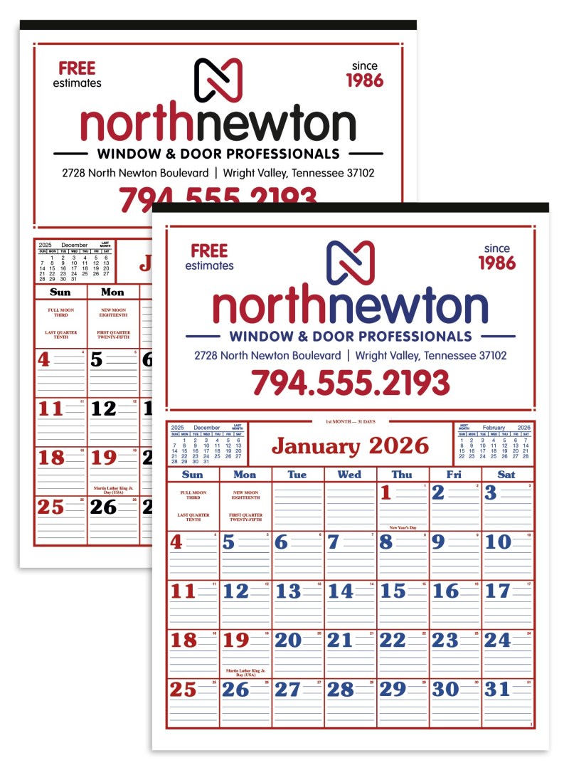 Skinner & Kennedy™ Commercial 12-Sheet Calendar 2 Skinner & Kennedy™ Commercial 12-Sheet Calendar 2