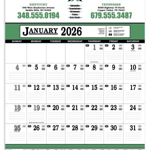 Skinner & Kennedy® Contractor's 13-Sheet Calendar 2 Skinner & Kennedy® Contractor's 13-Sheet Calendar 2