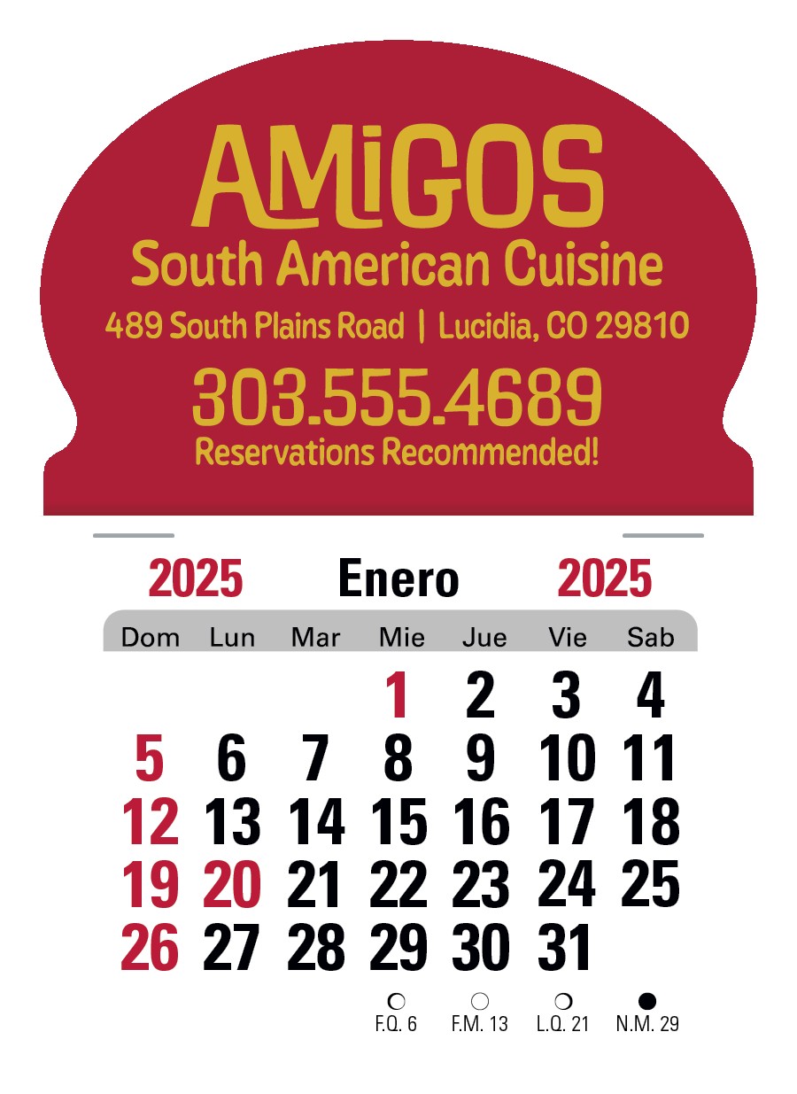 Triumph® Calendars Press-N-Stick Spanish Calendar 2