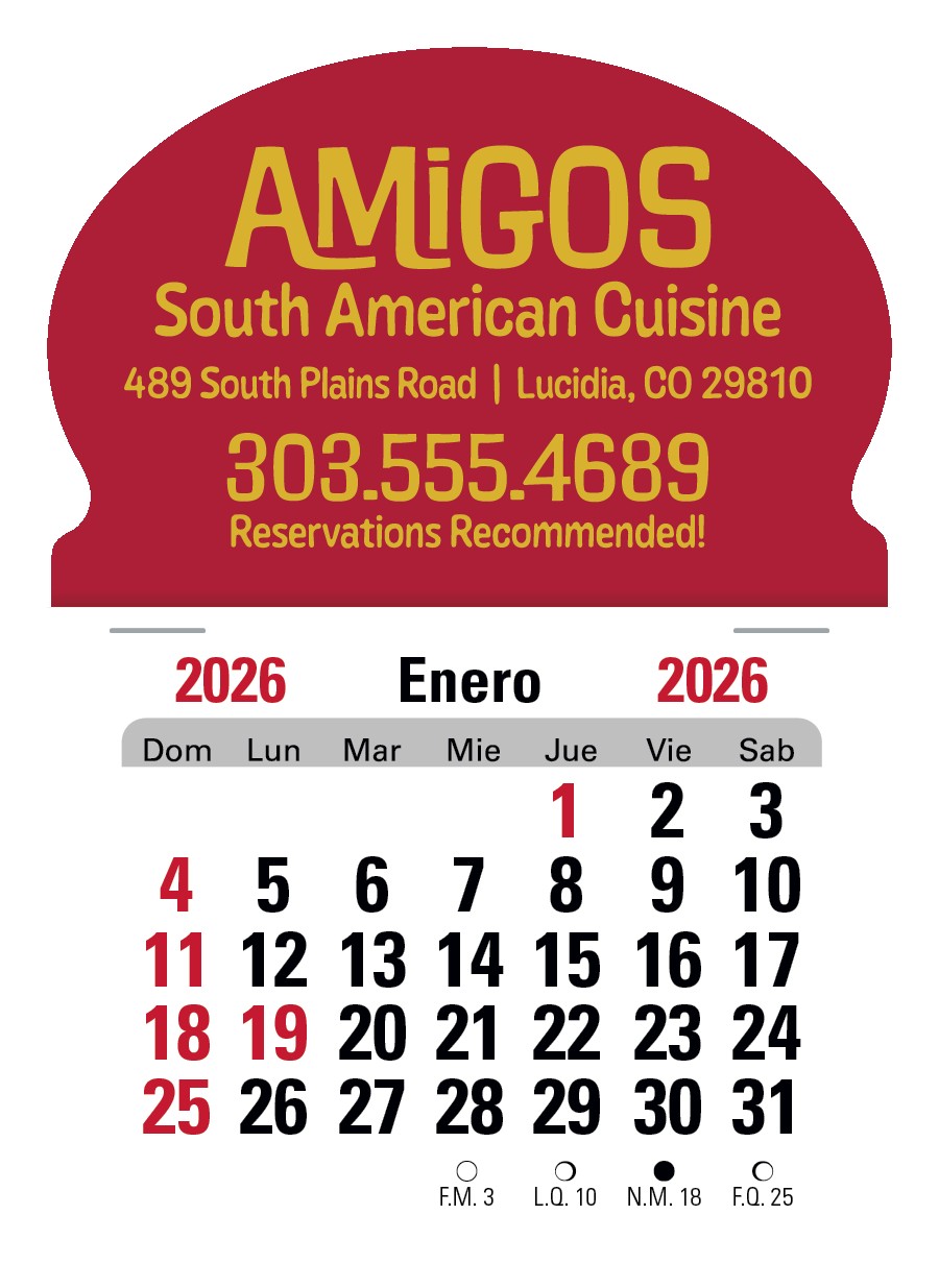 Triumph® Calendars Press-N-Stick Spanish Calendar 2