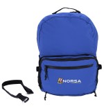 Atchison® StashPack Recycled Nylon Convertible Backpack - AP9014_royal_front_fc.jpg Atchison® StashPack Recycled Nylon Convertible Backpack - AP9014_royal_front_fc.jpg