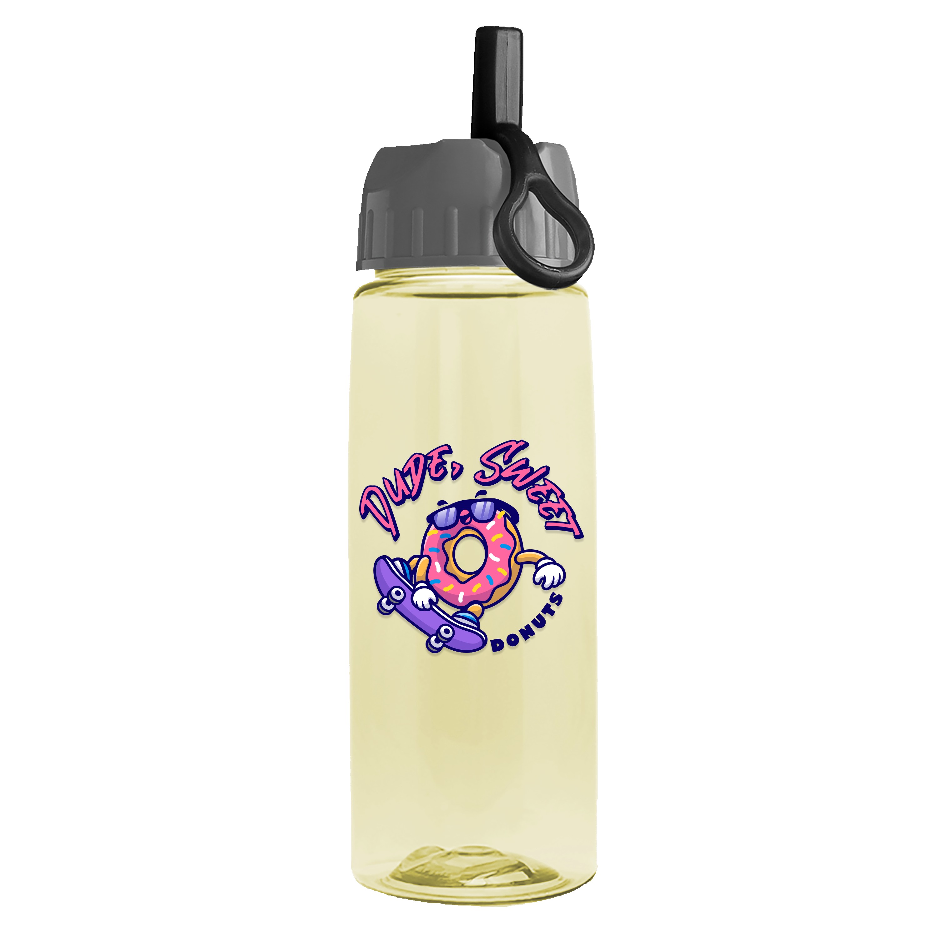 Garyline® Flair Tritan® Bottle with Ring-Straw Lid - 26 oz. 2