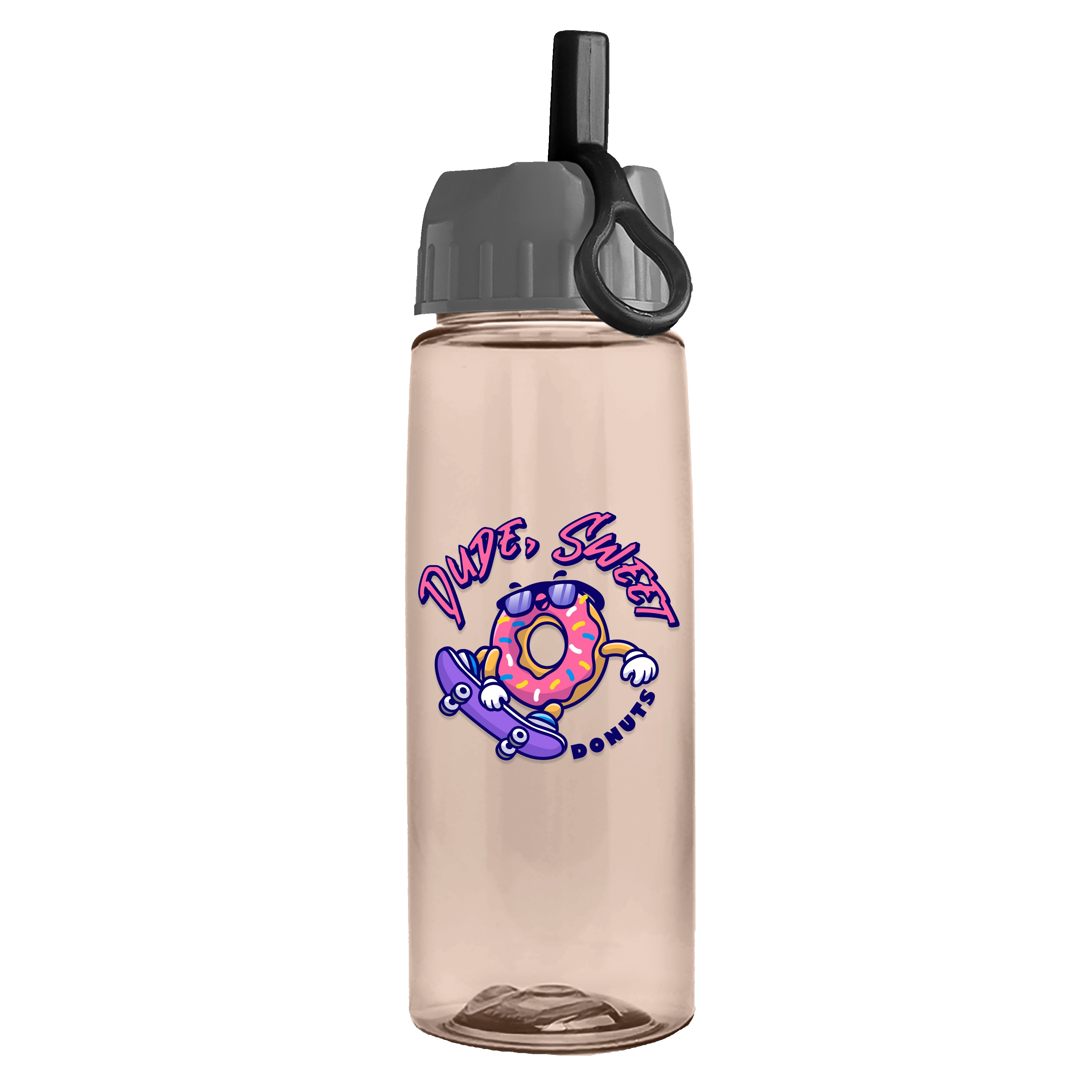Garyline® Flair Tritan® Bottle with Ring-Straw Lid - 26 oz. 2
