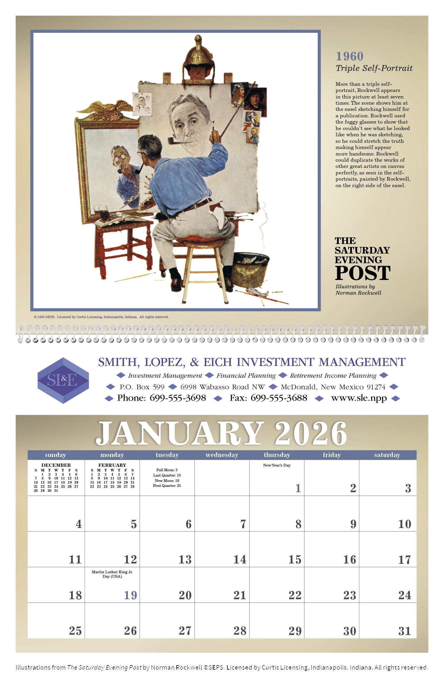Triumph® Calendars The Saturday Evening Post Illustrations by Norman Rockwell Calendar 2