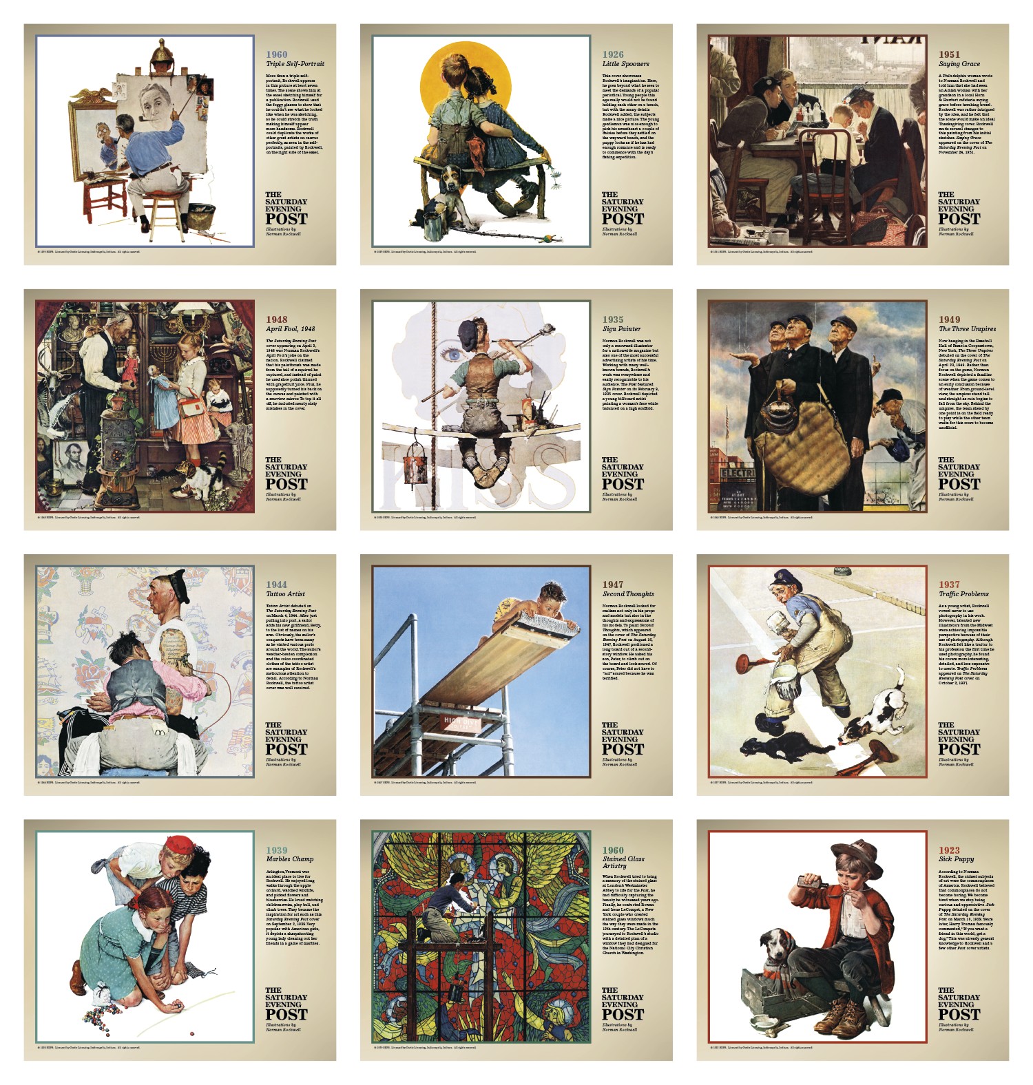 Triumph® Calendars The Saturday Evening Post Illustrations by Norman Rockwell Calendar 2