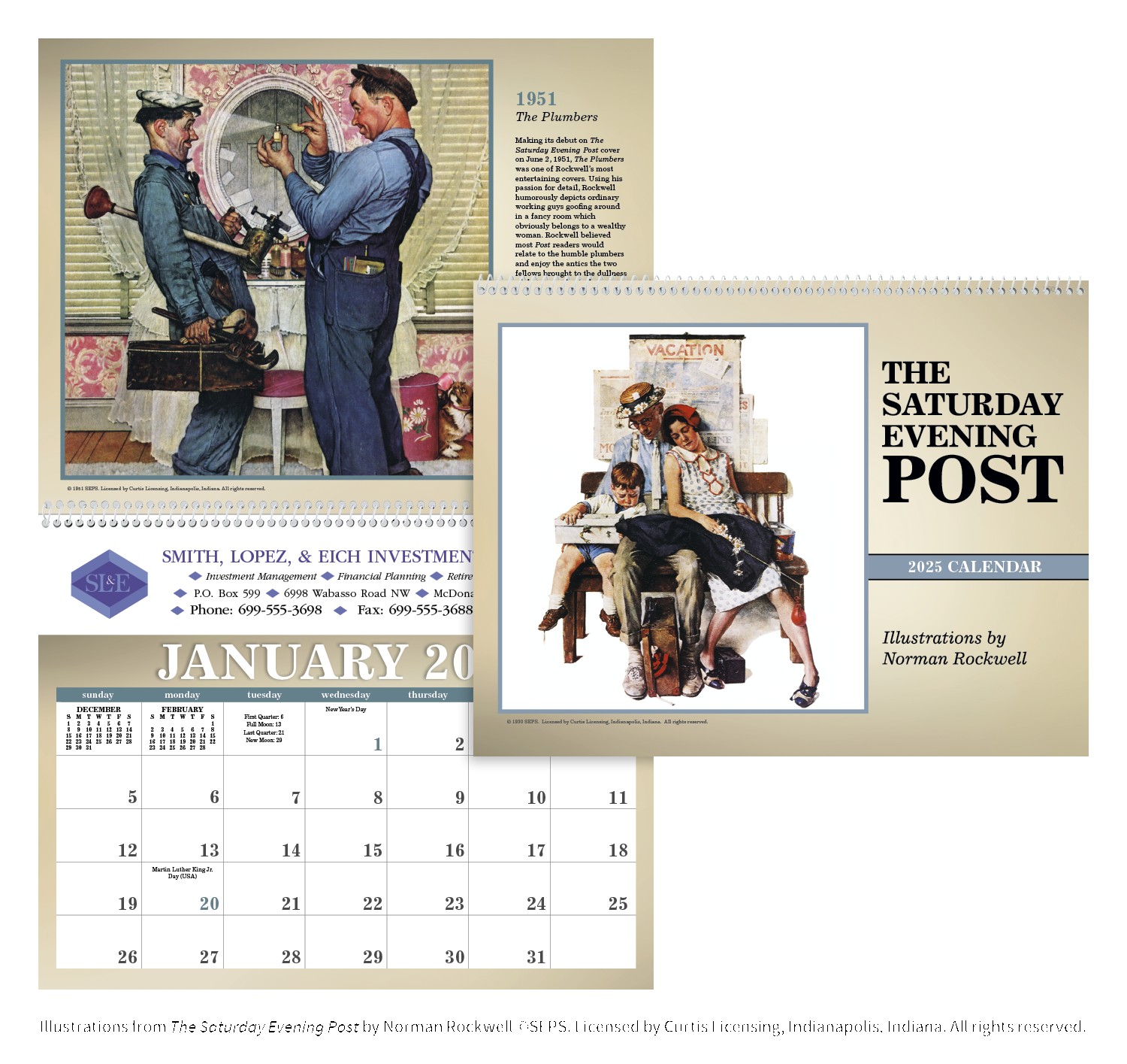 Triumph® Calendars The Saturday Evening Post Illustrations by Norman Rockwell Calendar 2