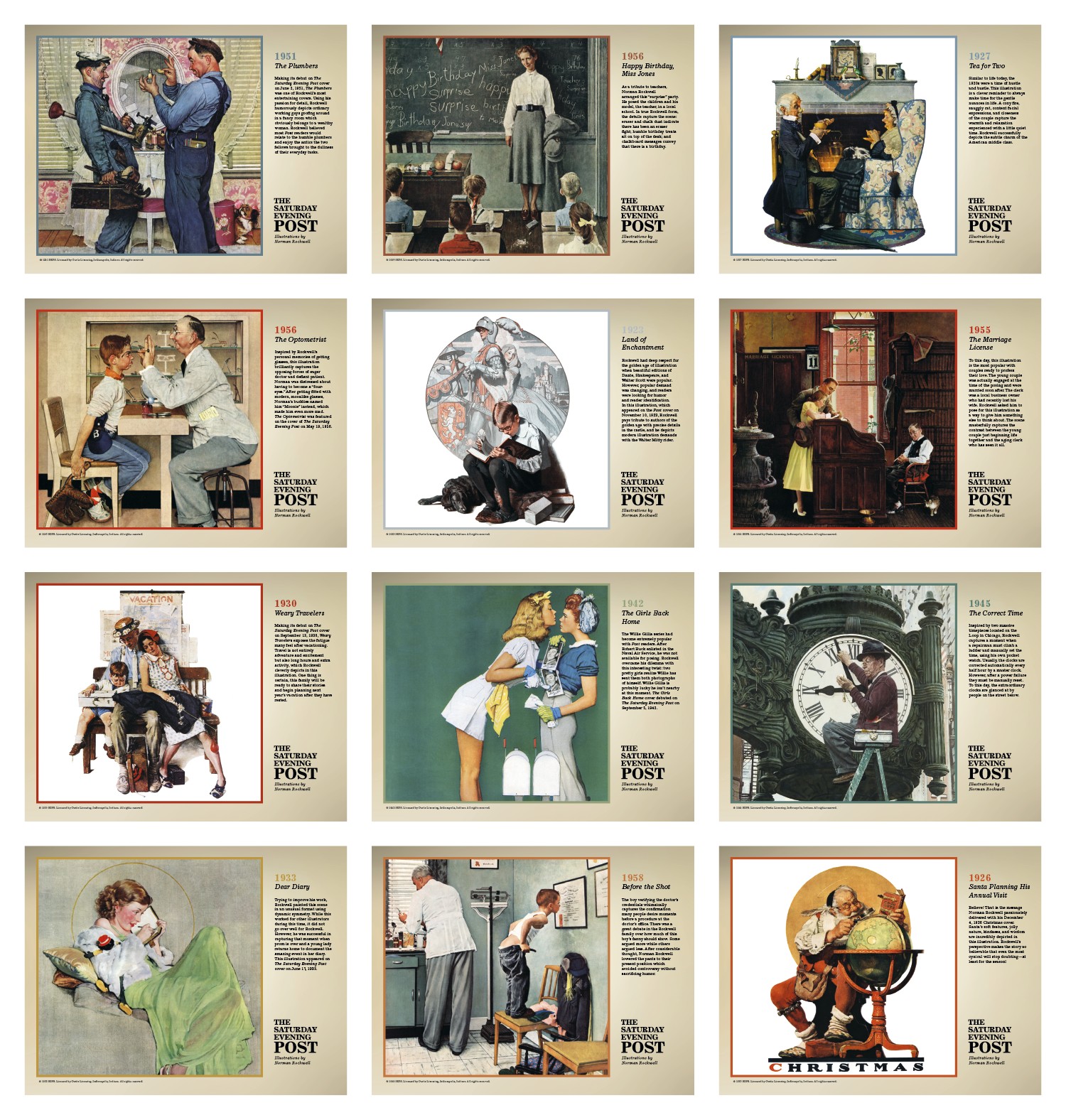 Triumph® Calendars The Saturday Evening Post Illustrations by Norman Rockwell Calendar 2