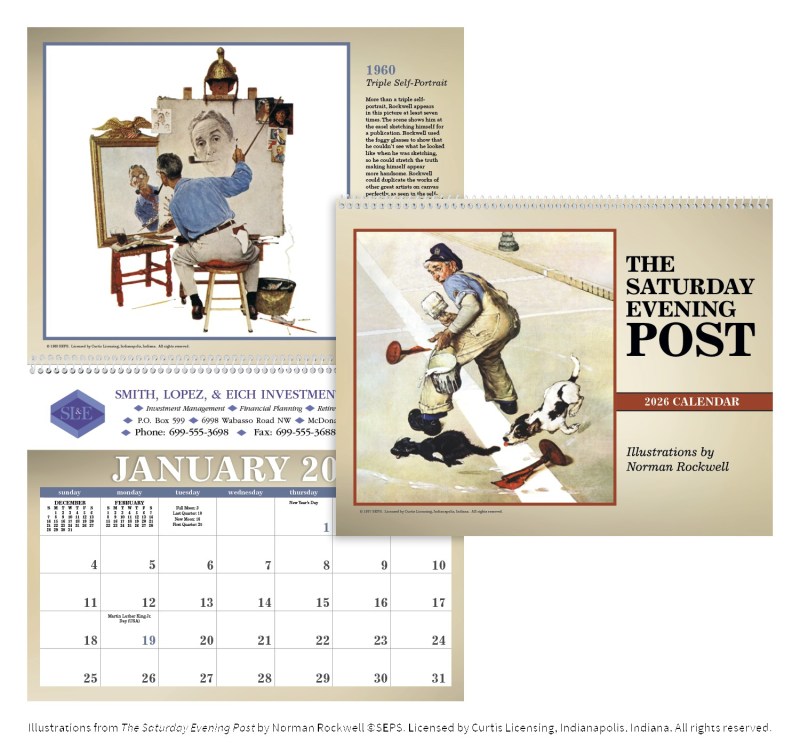 Triumph® Calendars The Saturday Evening Post Illustrations by Norman Rockwell Calendar 2 Triumph® Calendars The Saturday Evening Post Illustrations by Norman Rockwell Calendar 2