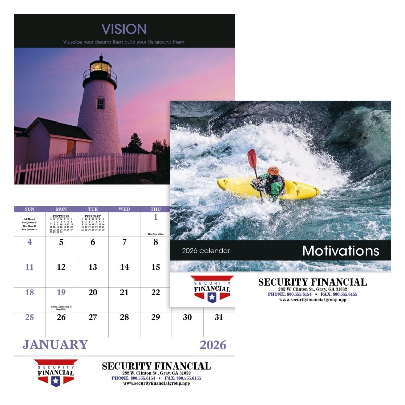 Good Value™ Motivations - Stapled Calendar 2 Good Value™ Motivations - Stapled Calendar 2