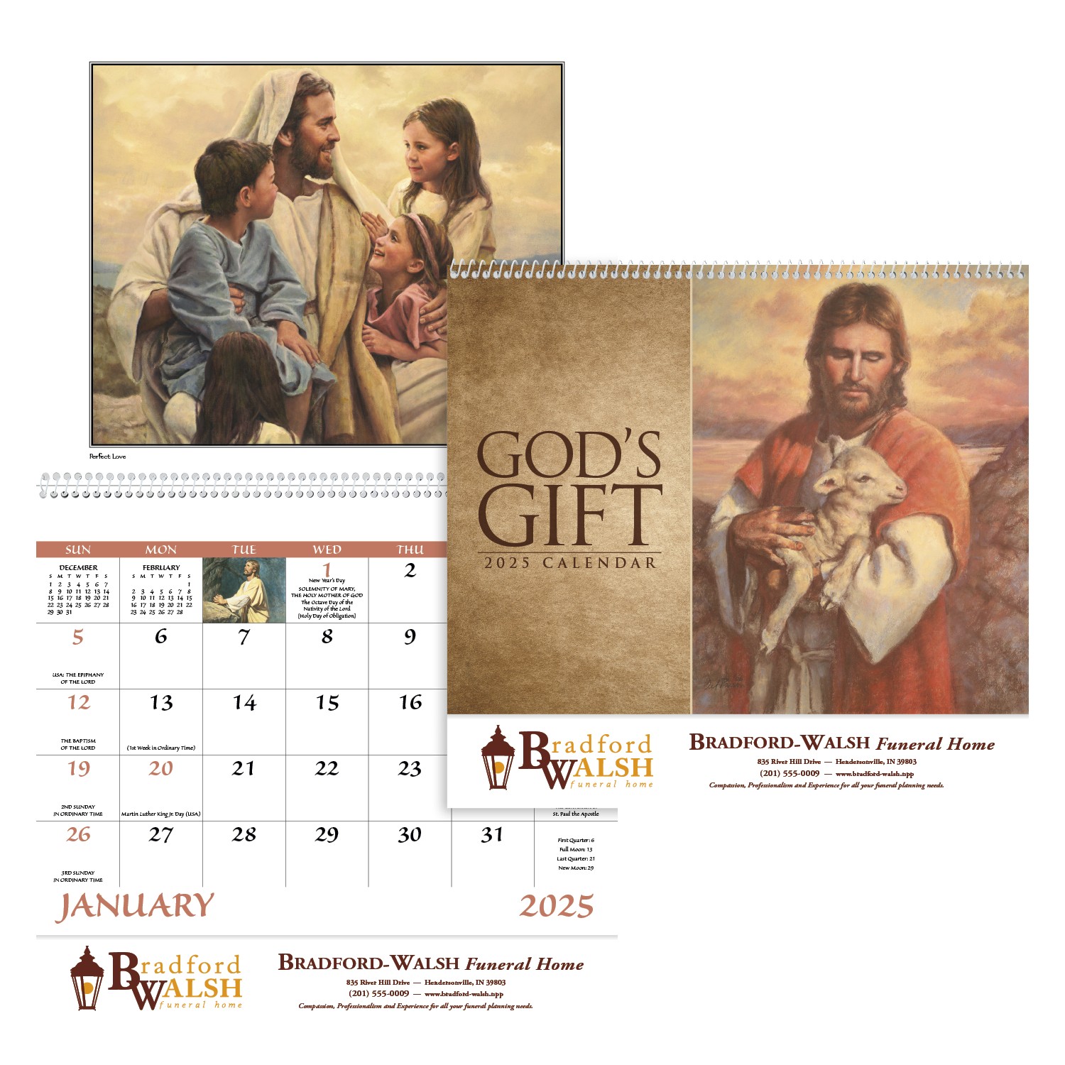 Good Value™ God%27s Gift w Funeral Pre-Planning Sheet - Spiral Calendar 2