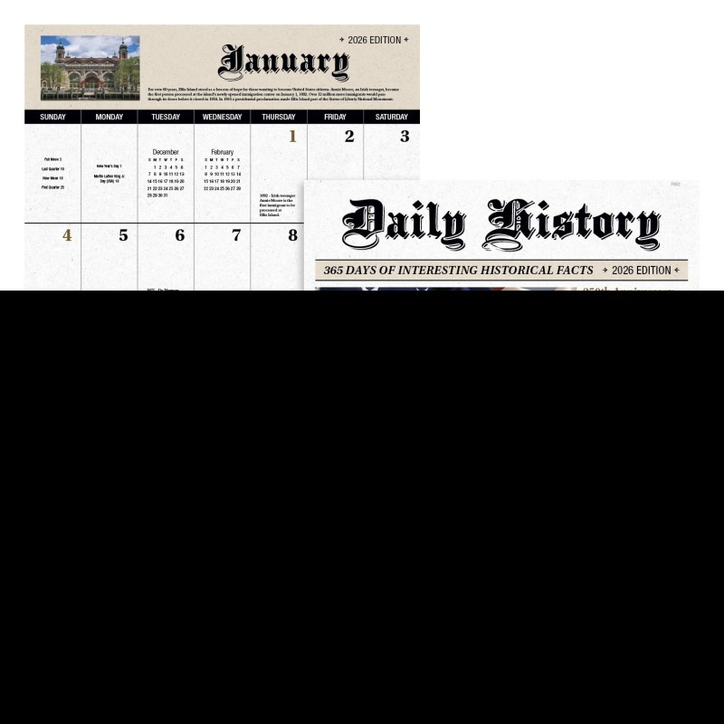 Good Value™ Daily History - Stapled Calendar 2 Good Value™ Daily History - Stapled Calendar 2