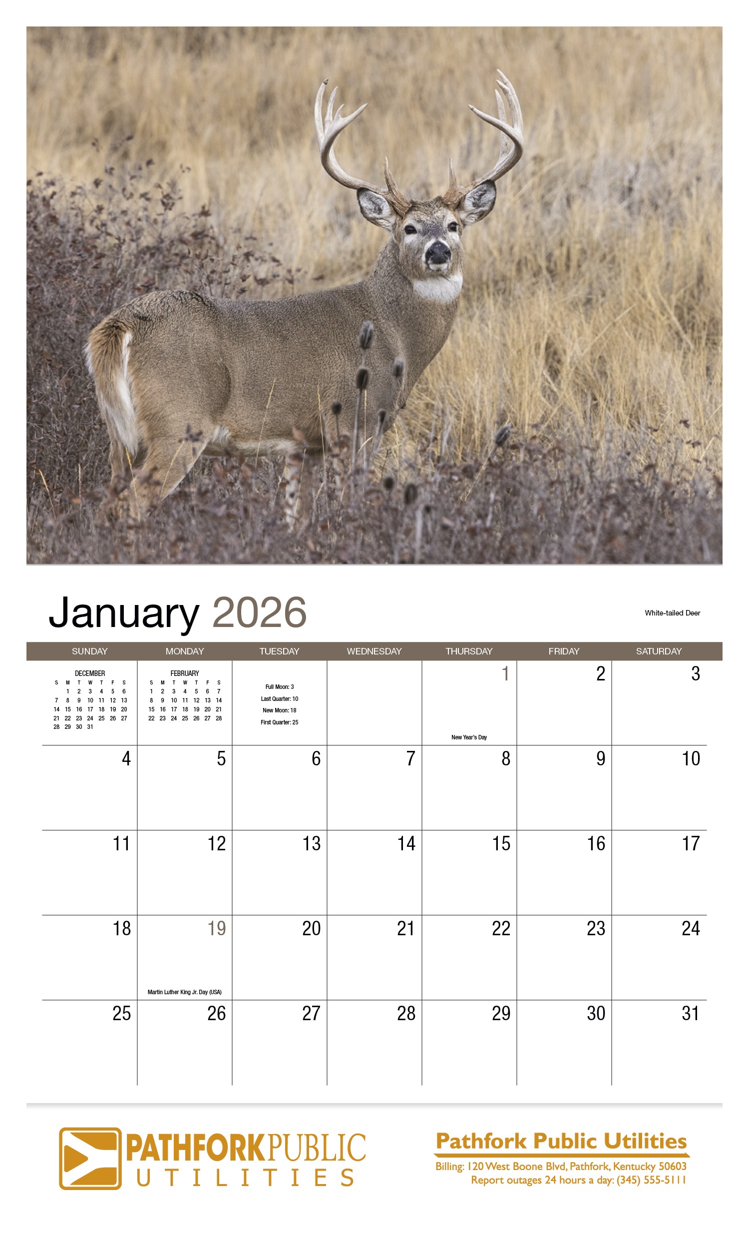 HotLine® Products Wildlife Appointment Calendar - Stapled 2