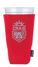 Koozie® Tall Cup Cooler - 46405 red image Koozie® Tall Cup Cooler - 46405 red image