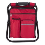 Take-n-Go Backpack Cooler Chair - Red Take-n-Go Backpack Cooler Chair - Red