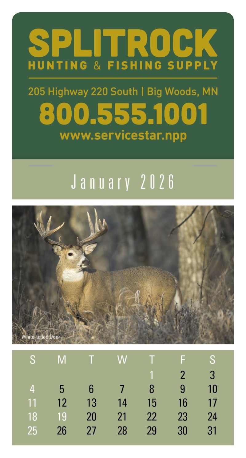 Press-N-Stick Sportsmen Calendar 2 Press-N-Stick Sportsmen Calendar 2
