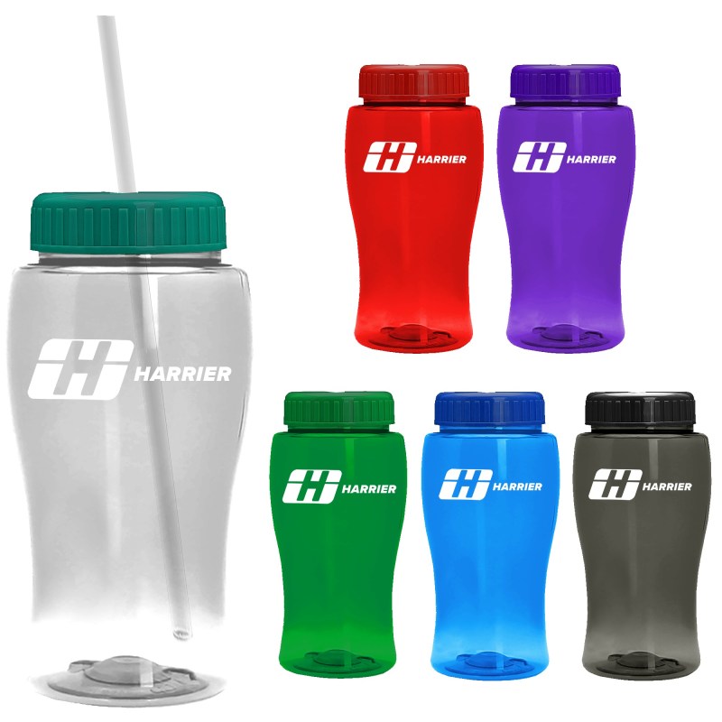 18 Oz. Pure-Poly Junior Sports Bottle w/Straw Lid 1 18 Oz. Pure-Poly Junior Sports Bottle w/Straw Lid 1