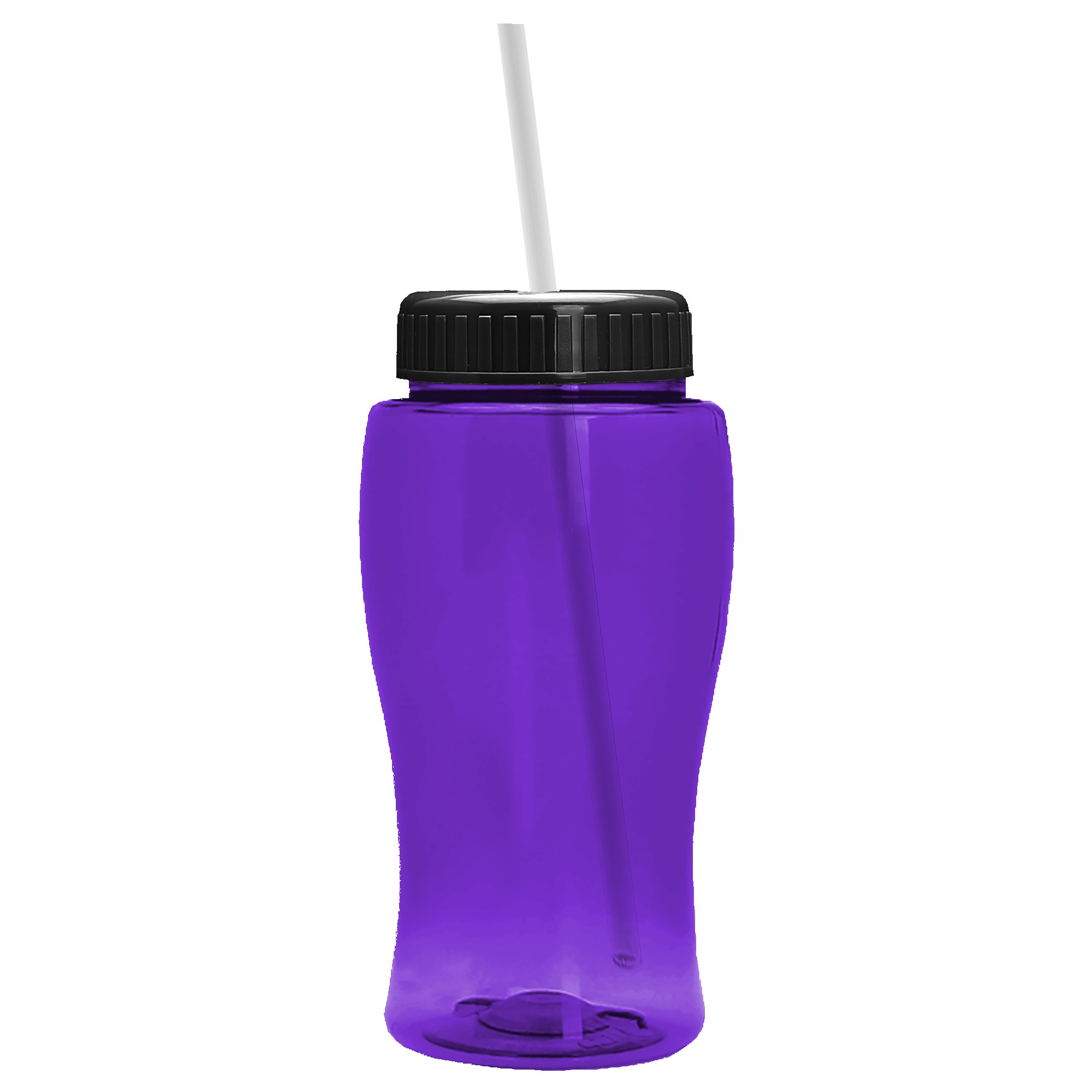 18 Oz. Pure-Poly Junior Sports Bottle w/Straw Lid 1