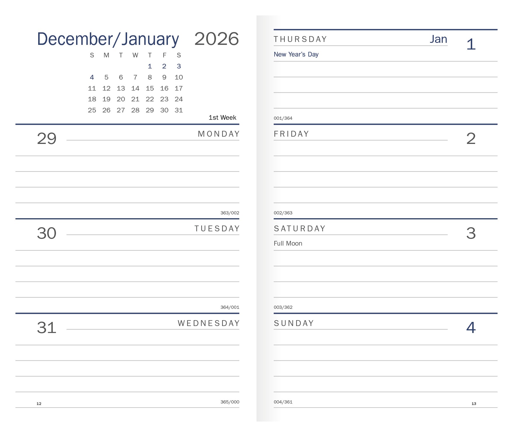 Triumph® Calendars Classic Weekly Pocket Planner 2
