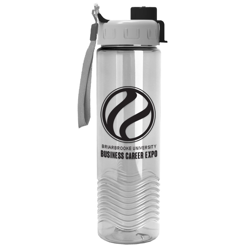 Garyline® Wave Tritan® Bottle with Quick-Snap Lid - 24 oz. 2 Garyline® Wave Tritan® Bottle with Quick-Snap Lid - 24 oz. 2
