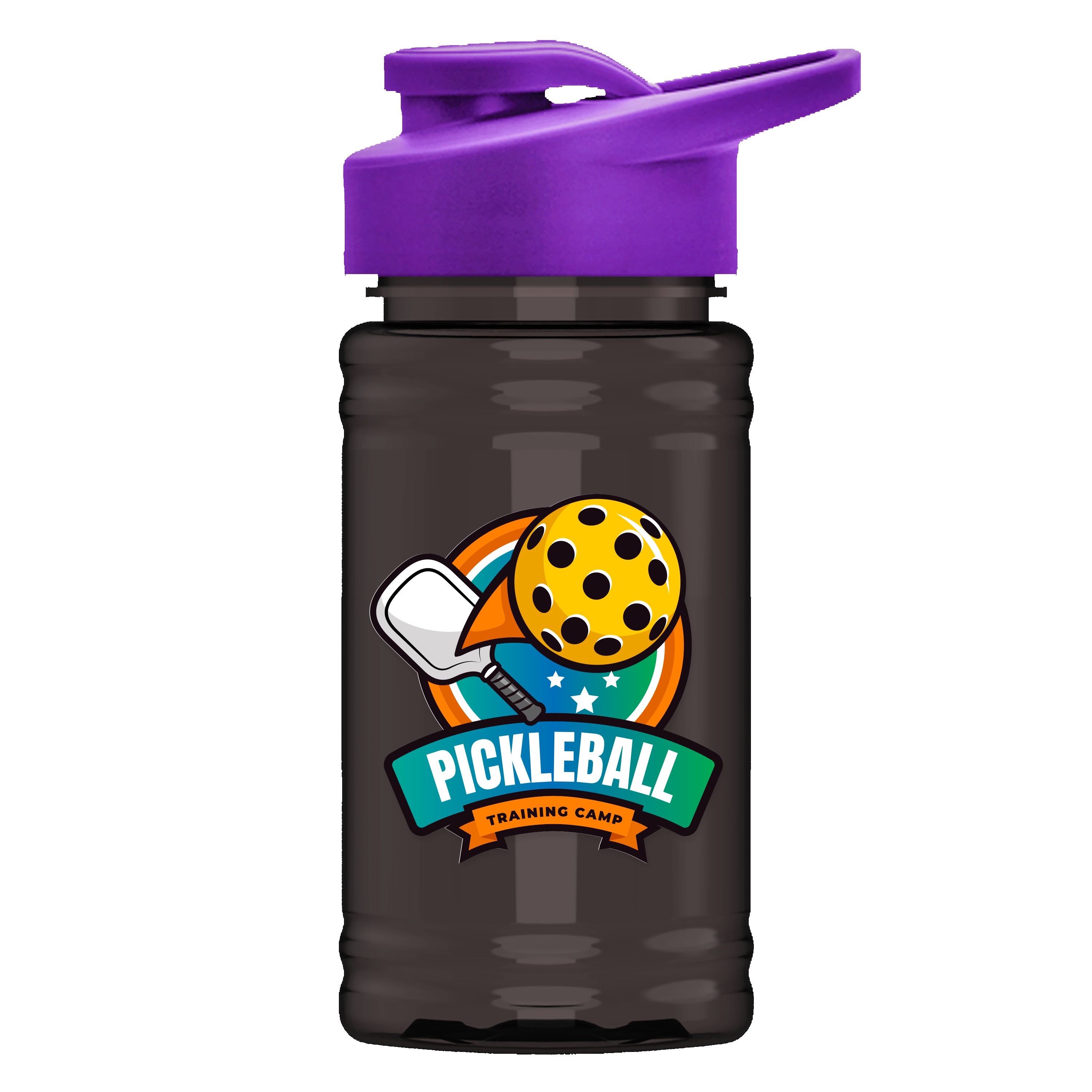 Garyline® Mini RPET Bottle with Drink-Thru Lid - 16 oz. 2