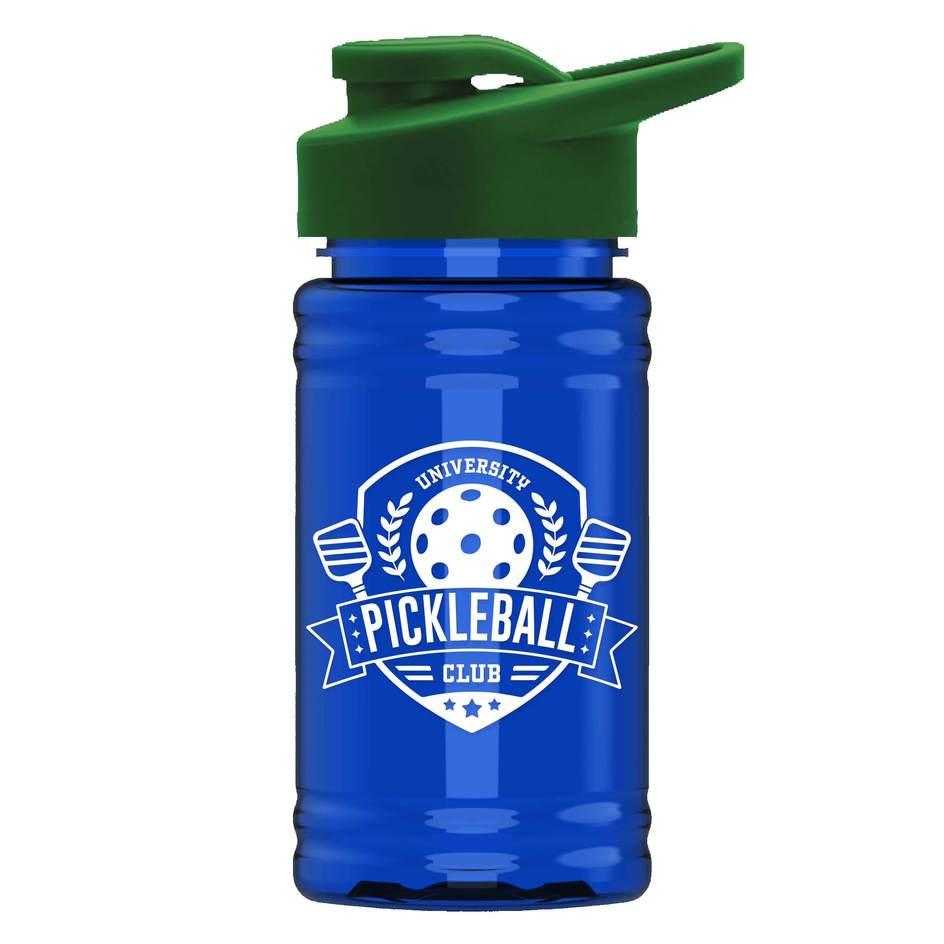 Garyline® Mini RPET Bottle with Drink-Thru Lid - 16 oz. 2