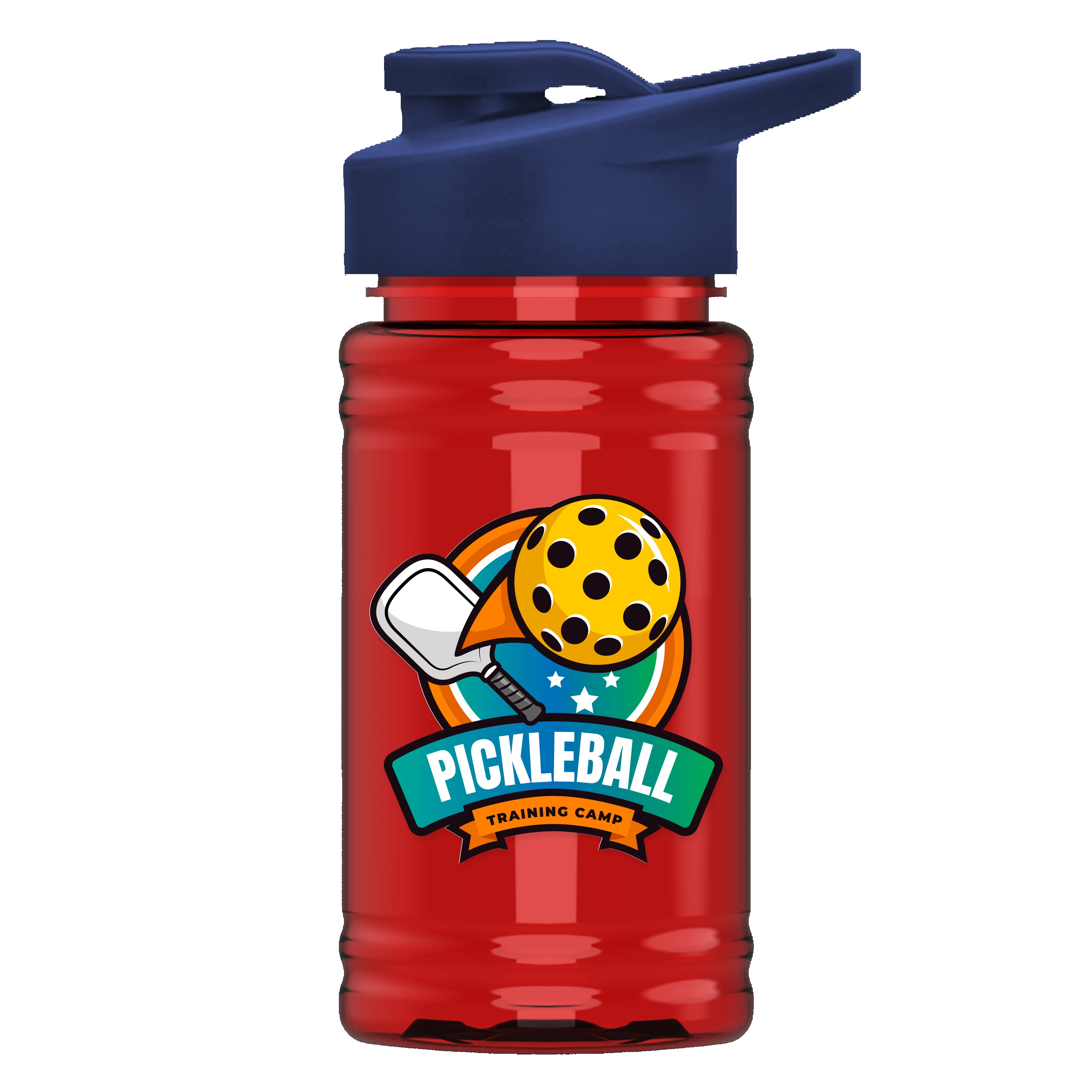 Garyline® Mini RPET Bottle with Drink-Thru Lid - 16 oz. 2