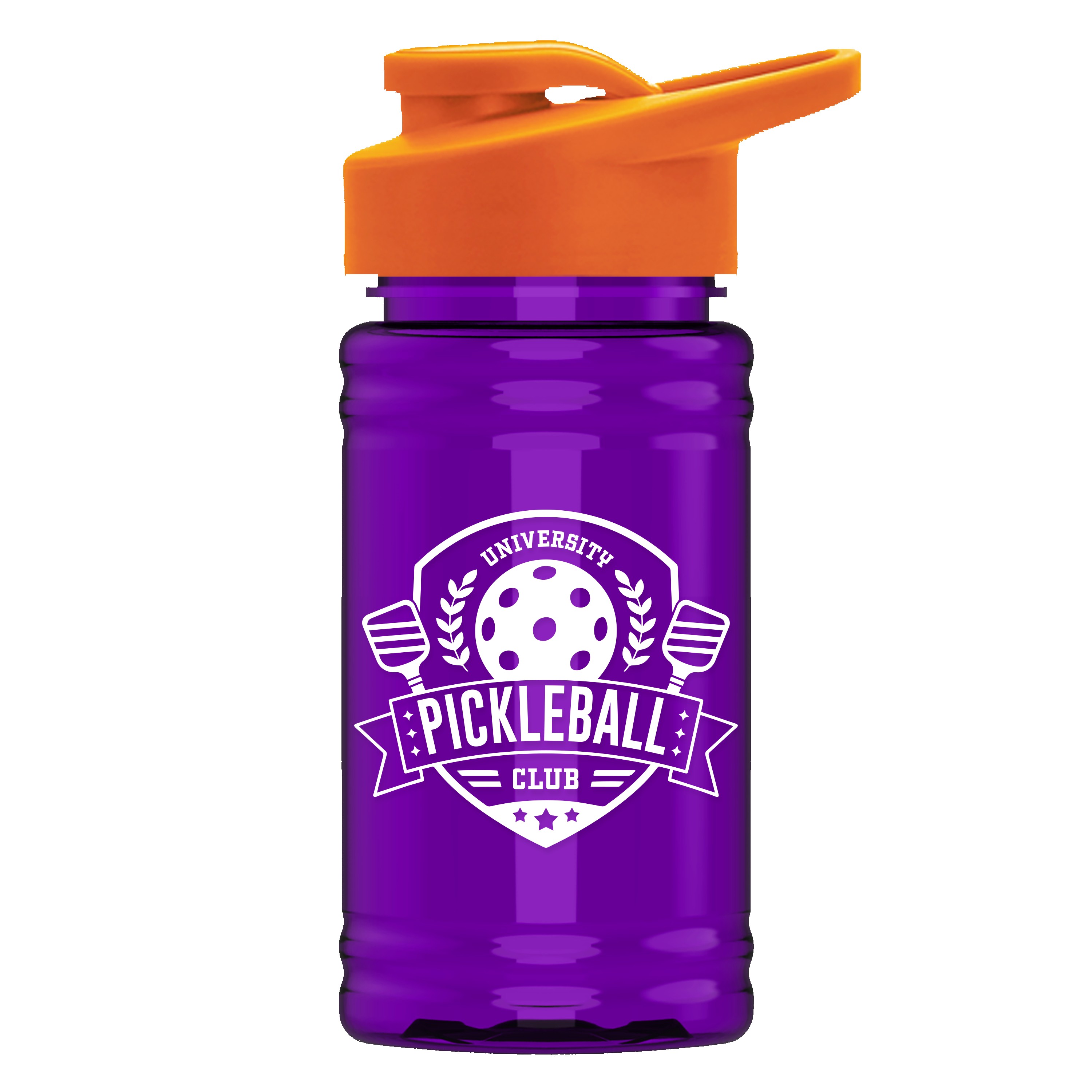 Garyline® Mini RPET Bottle with Drink-Thru Lid - 16 oz. 2