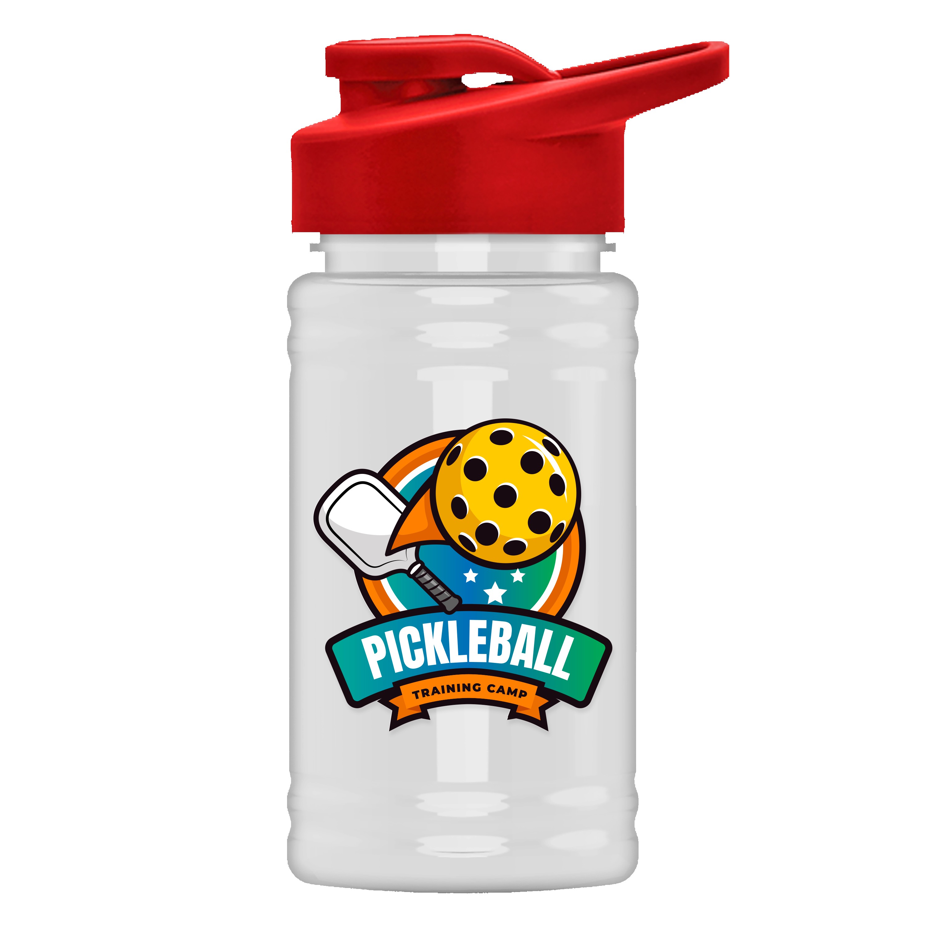 Garyline® Mini RPET Bottle with Drink-Thru Lid - 16 oz. 2