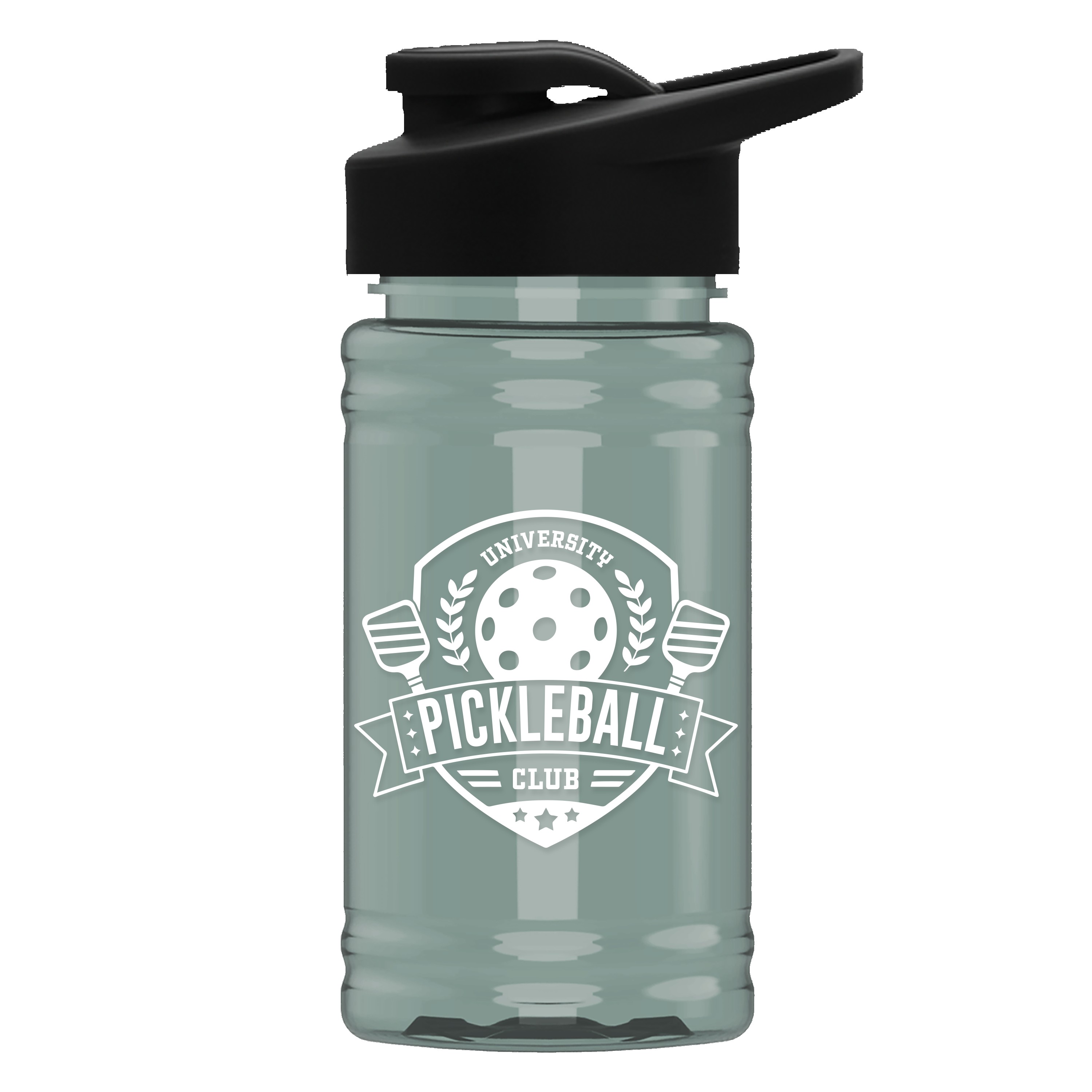 Garyline® Mini RPET Bottle with Drink-Thru Lid - 16 oz. 2