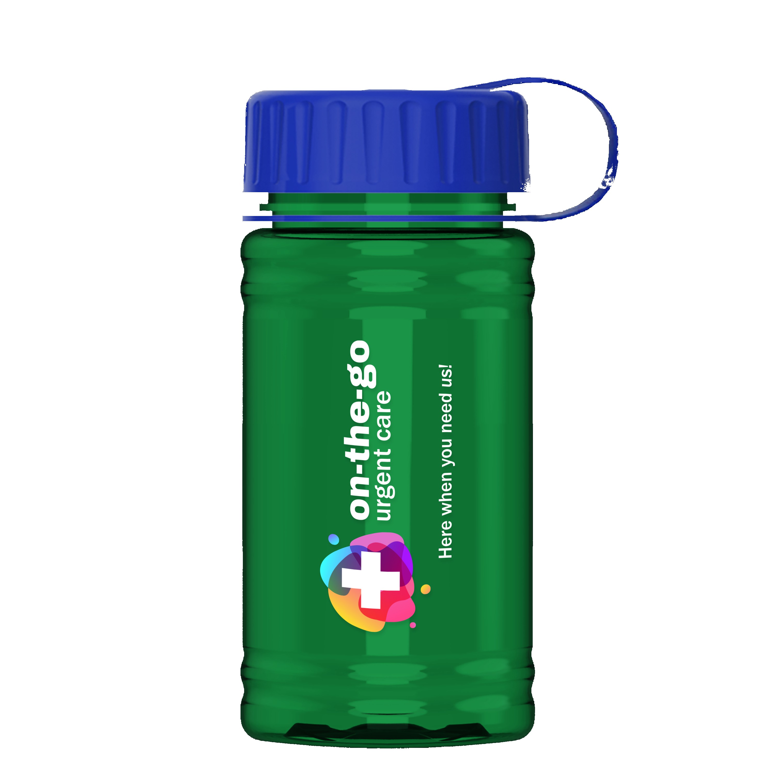 Garyline® Mini RPET Bottle with Tethered Lid - 16 oz. 2