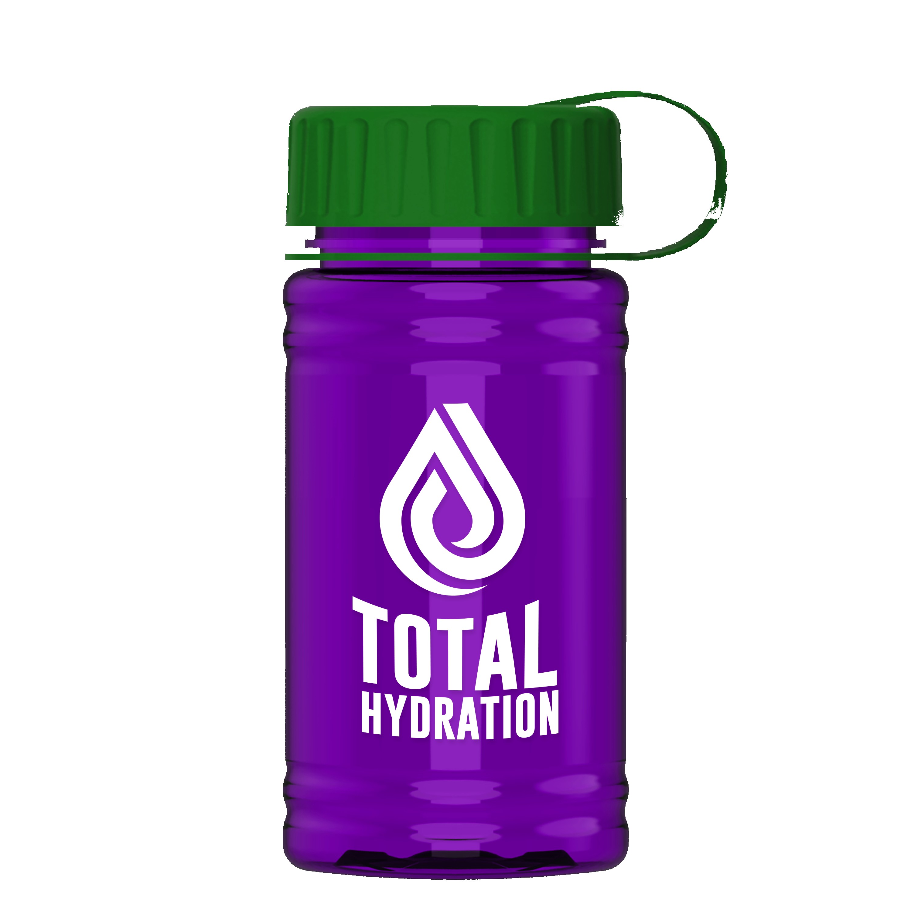 Garyline® Mini RPET Bottle with Tethered Lid - 16 oz. 2